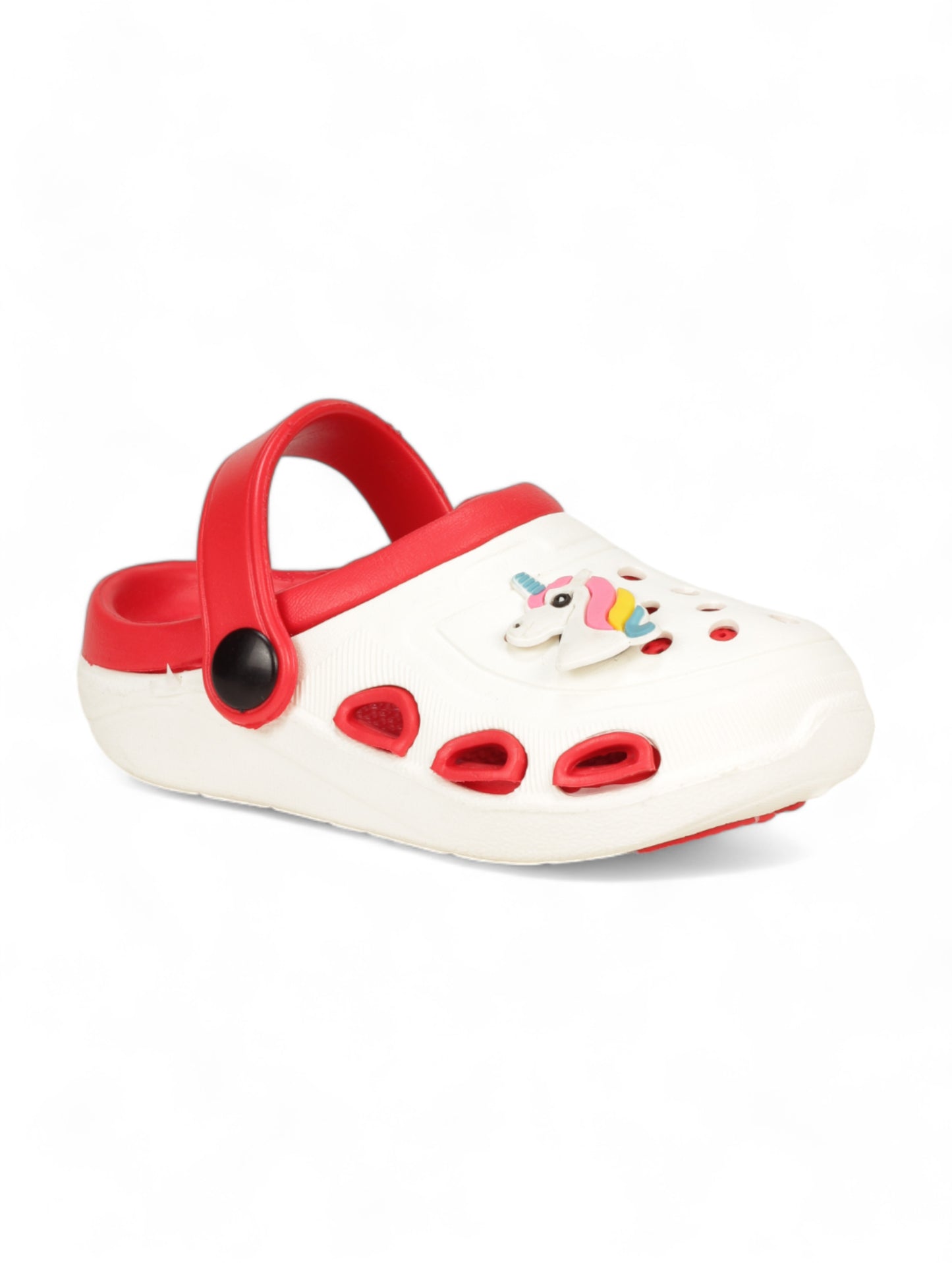 Unicorn Applique Anti-Slip Clogs - Cream