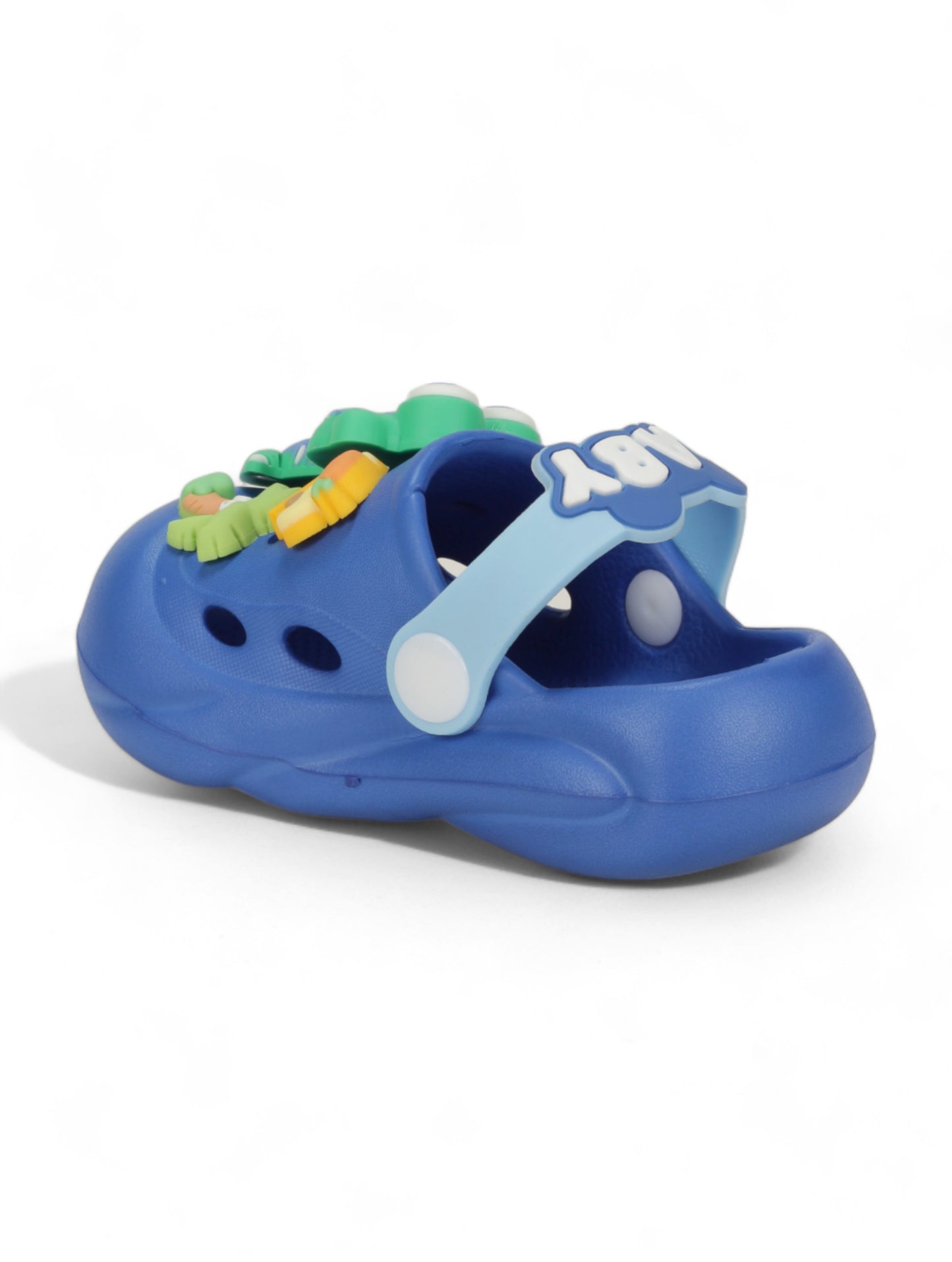 Dinosaur Applique Anti-Slip Clogs - Navy Blue