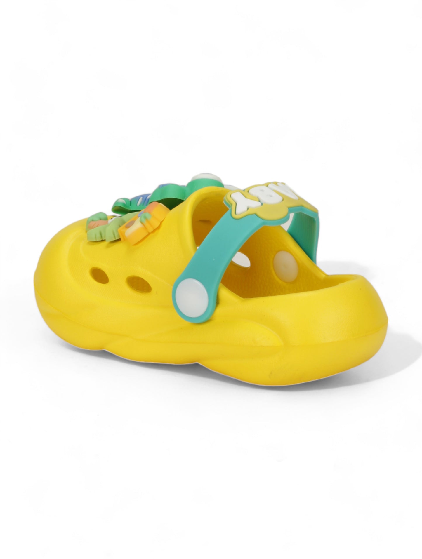 Dinosaur Applique Anti-Slip Clogs - Yellow