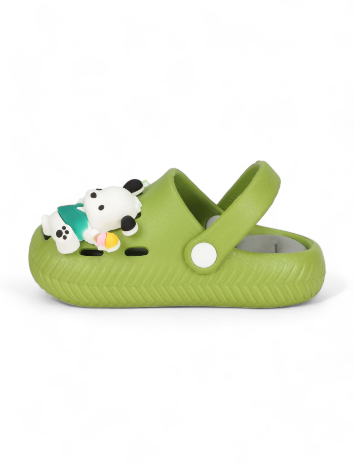 Dog Applique Anti-Slip Clogs - Green