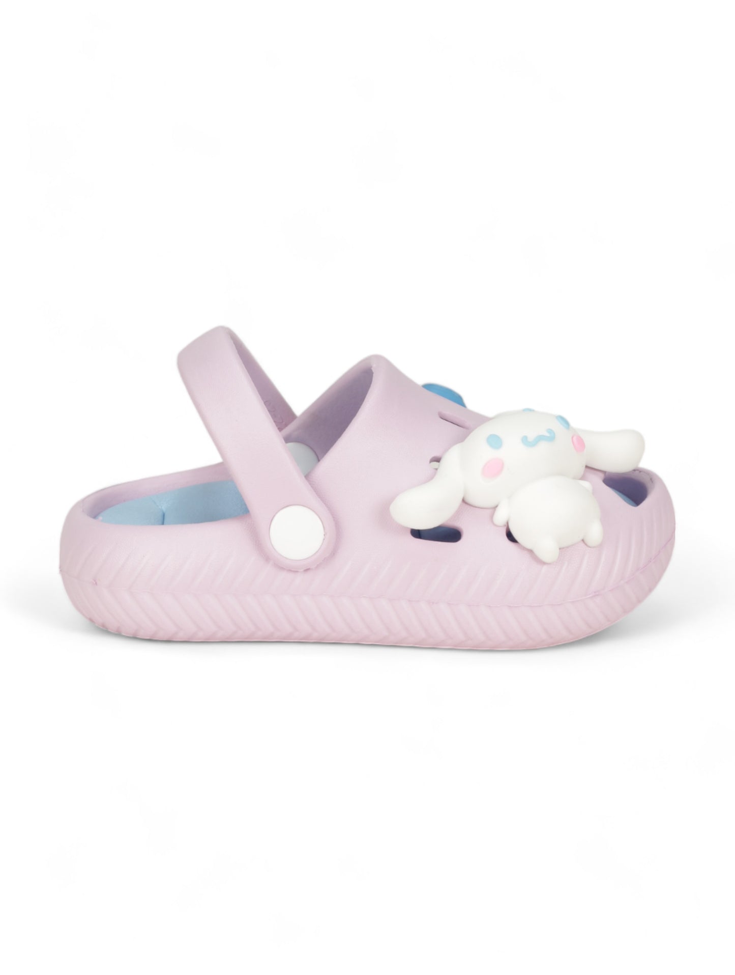 Rabbit Applique Anti-Slip Clogs - Mauve