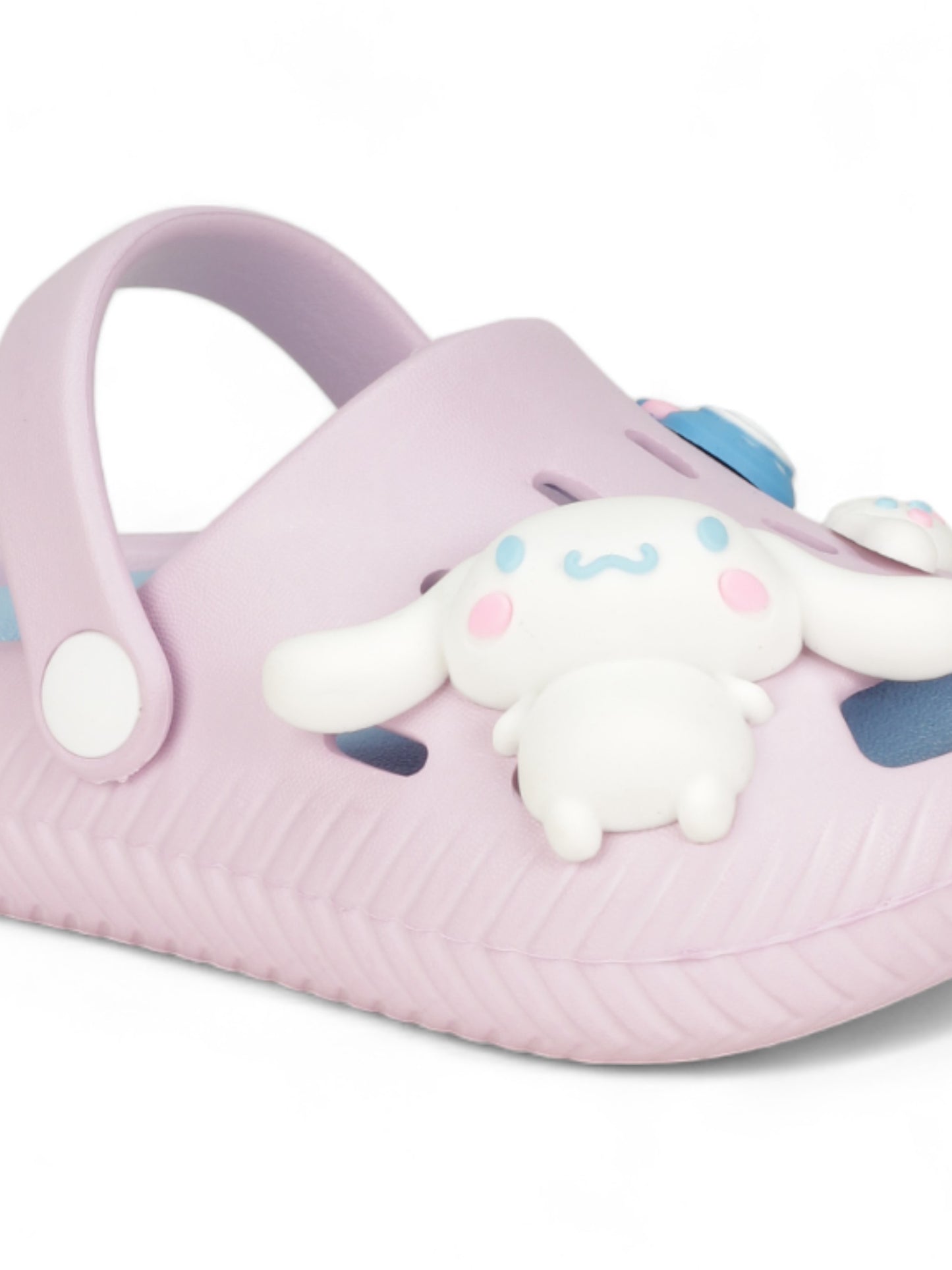 Rabbit Applique Anti-Slip Clogs - Mauve