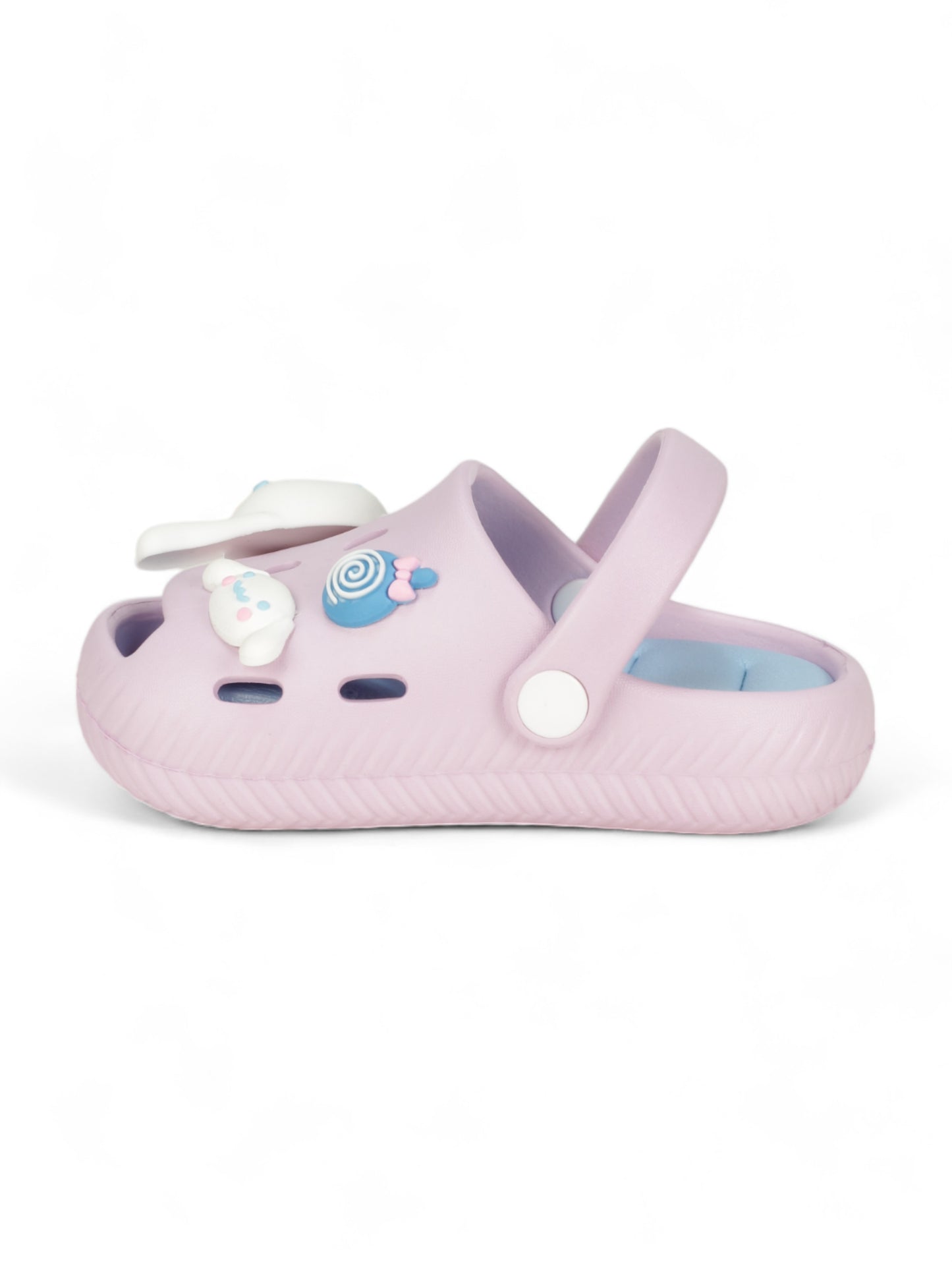 Rabbit Applique Anti-Slip Clogs - Mauve