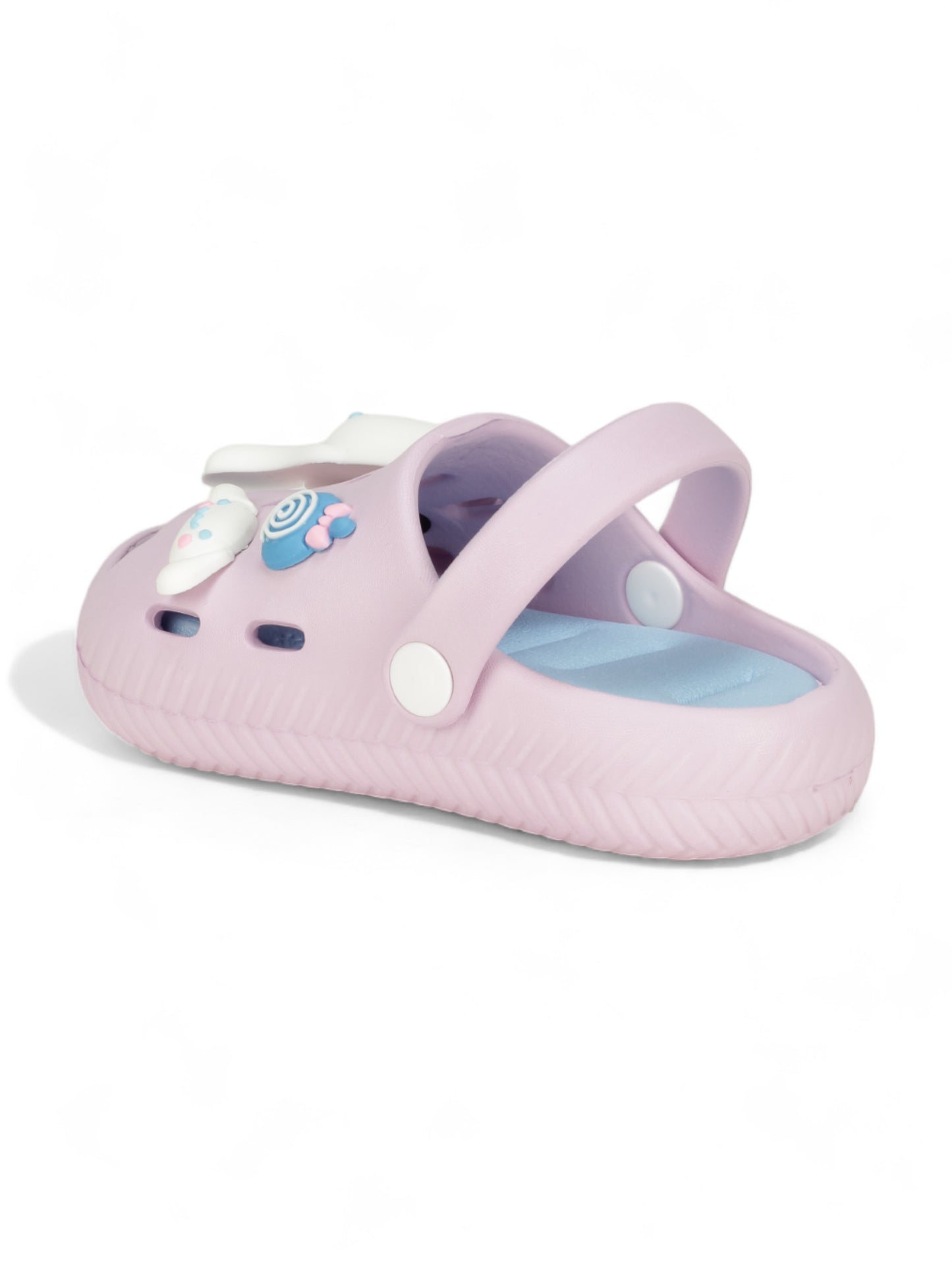 Rabbit Applique Anti-Slip Clogs - Mauve