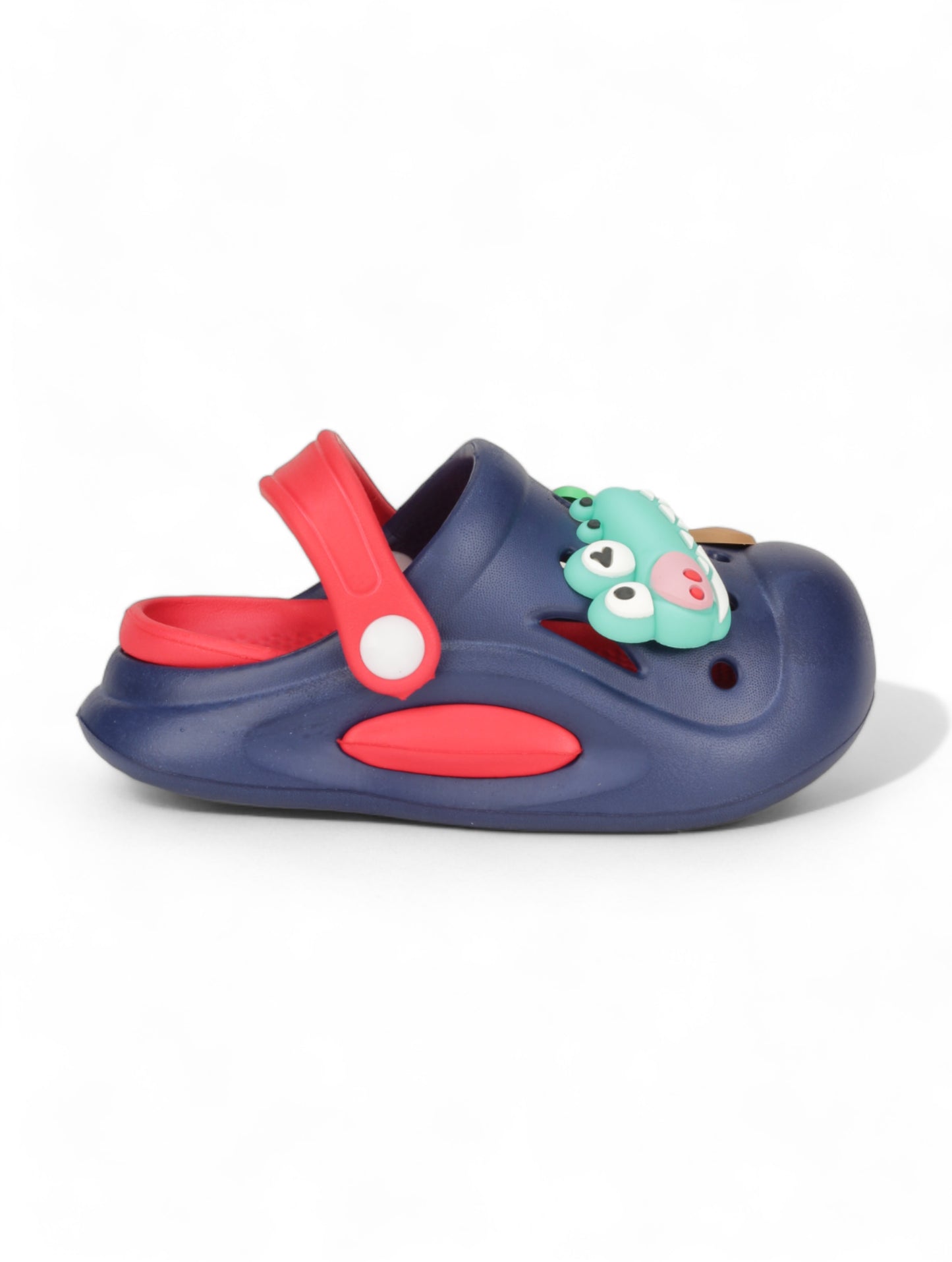 Alligator Applique Anti-Slip Clogs - Navy Blue