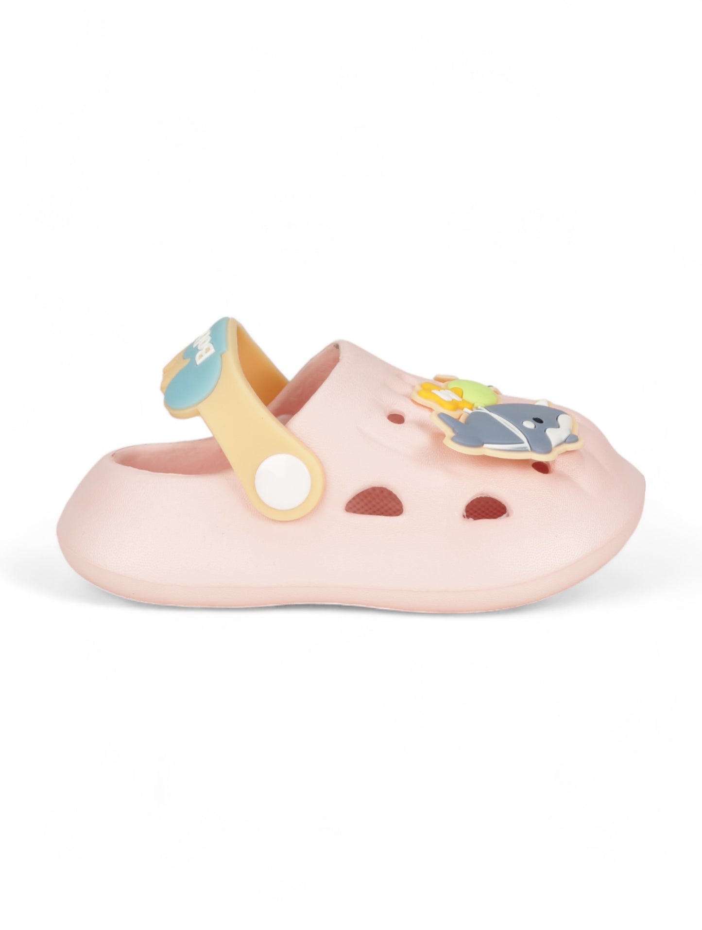 Shark Applique Anti-Slip Clogs - Pink