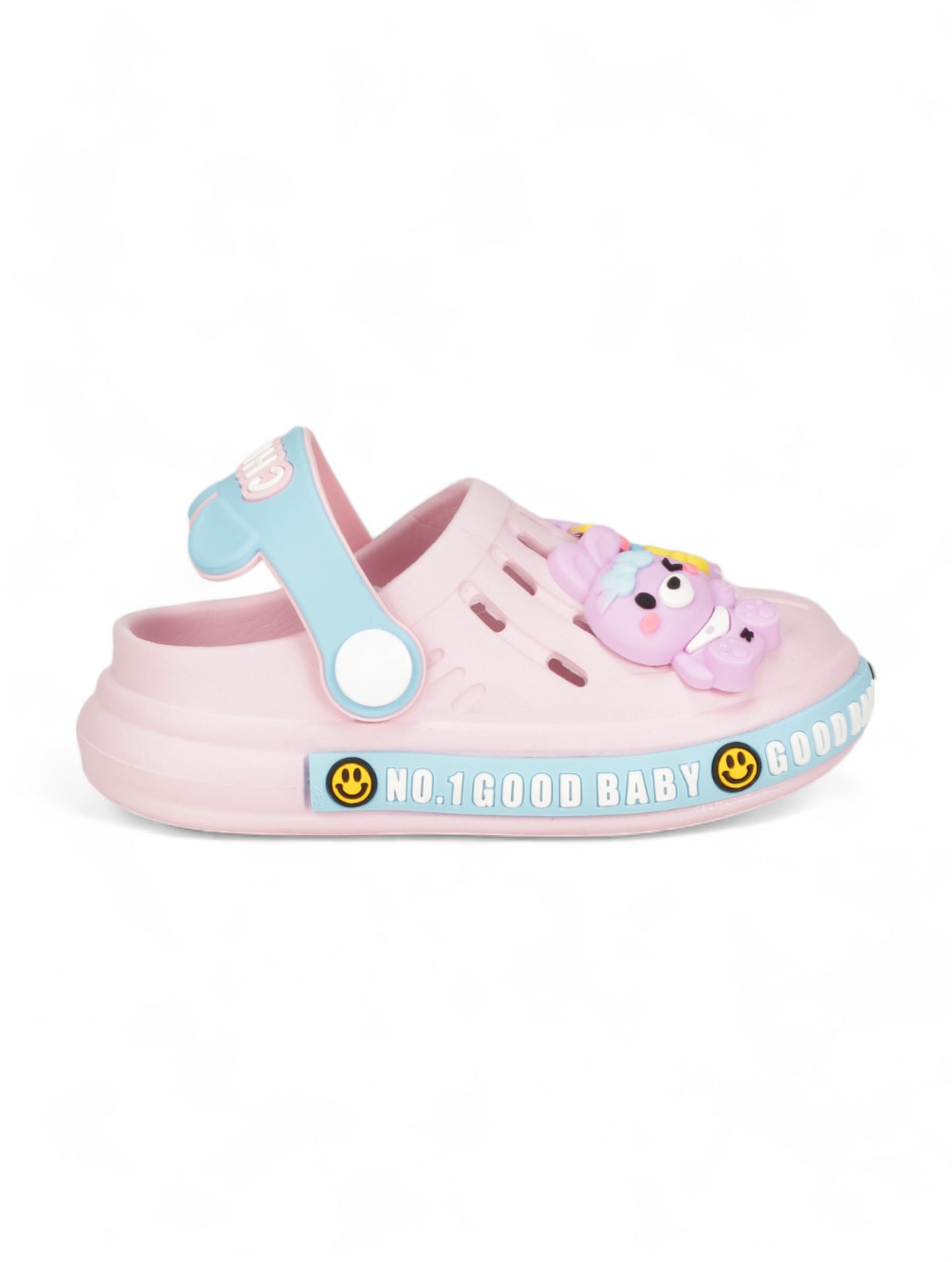 Bunny Applique Anti-Slip Clogs - Pink