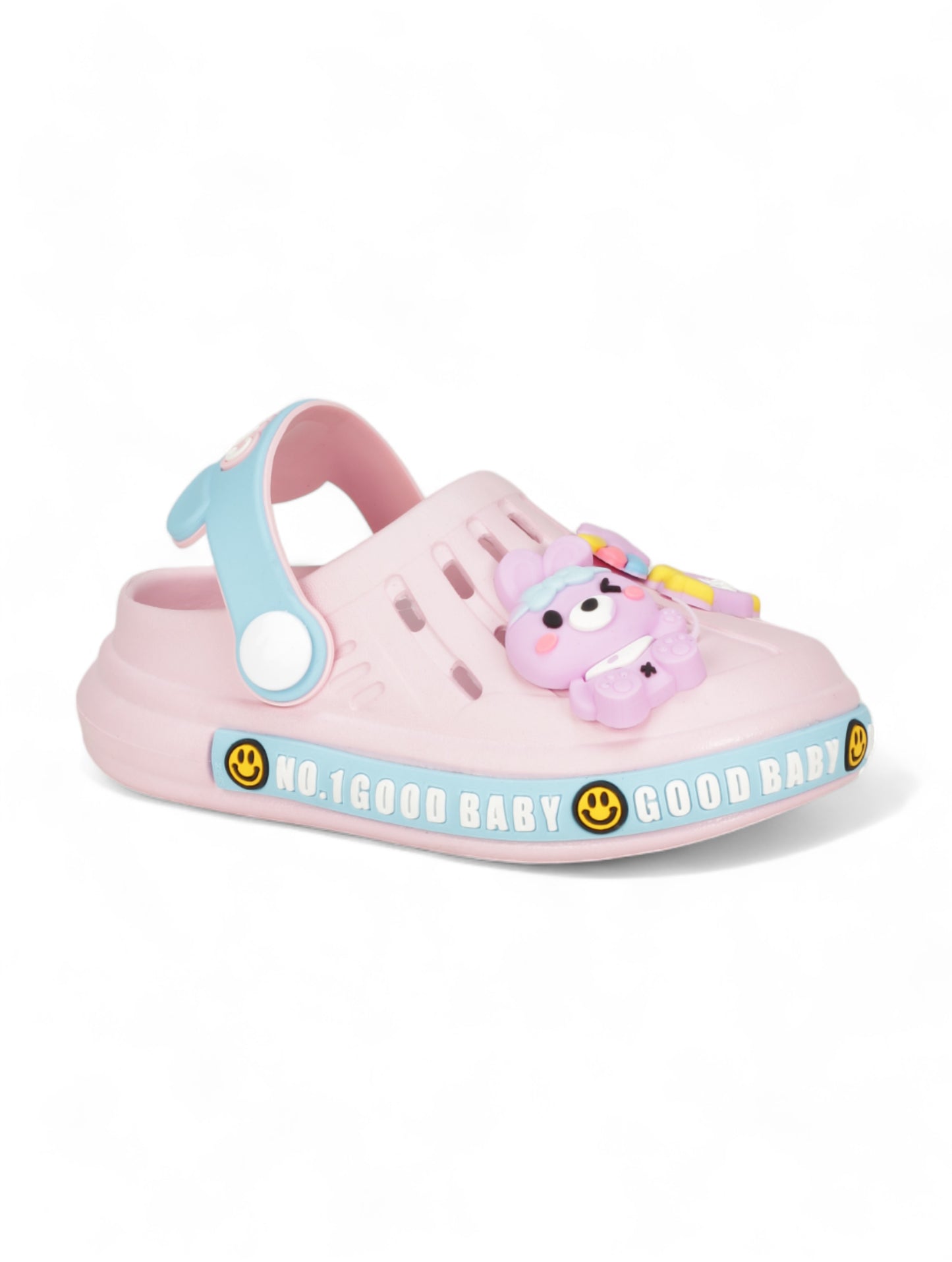 Bunny Applique Anti-Slip Clogs - Pink
