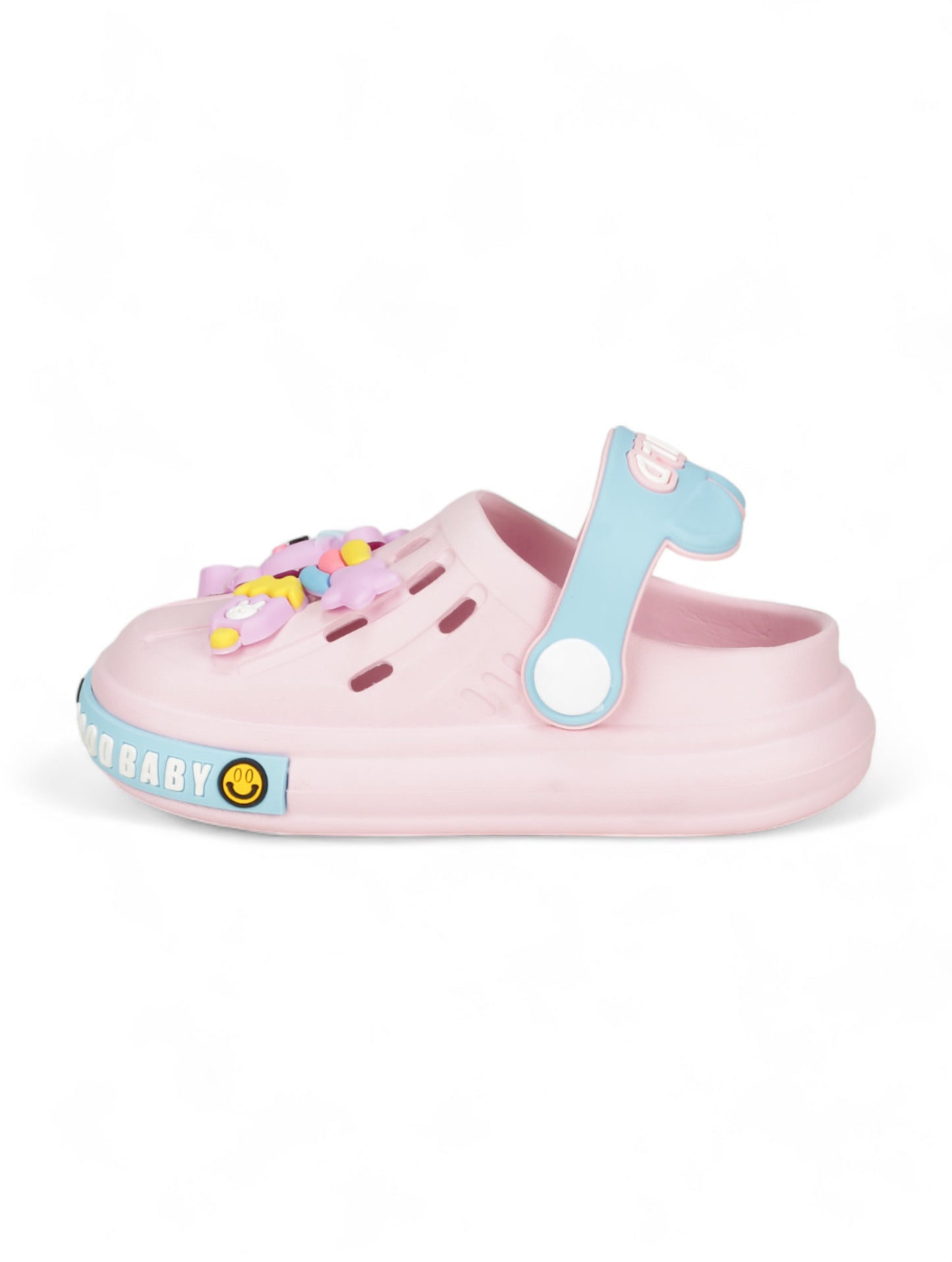 Bunny Applique Anti-Slip Clogs - Pink
