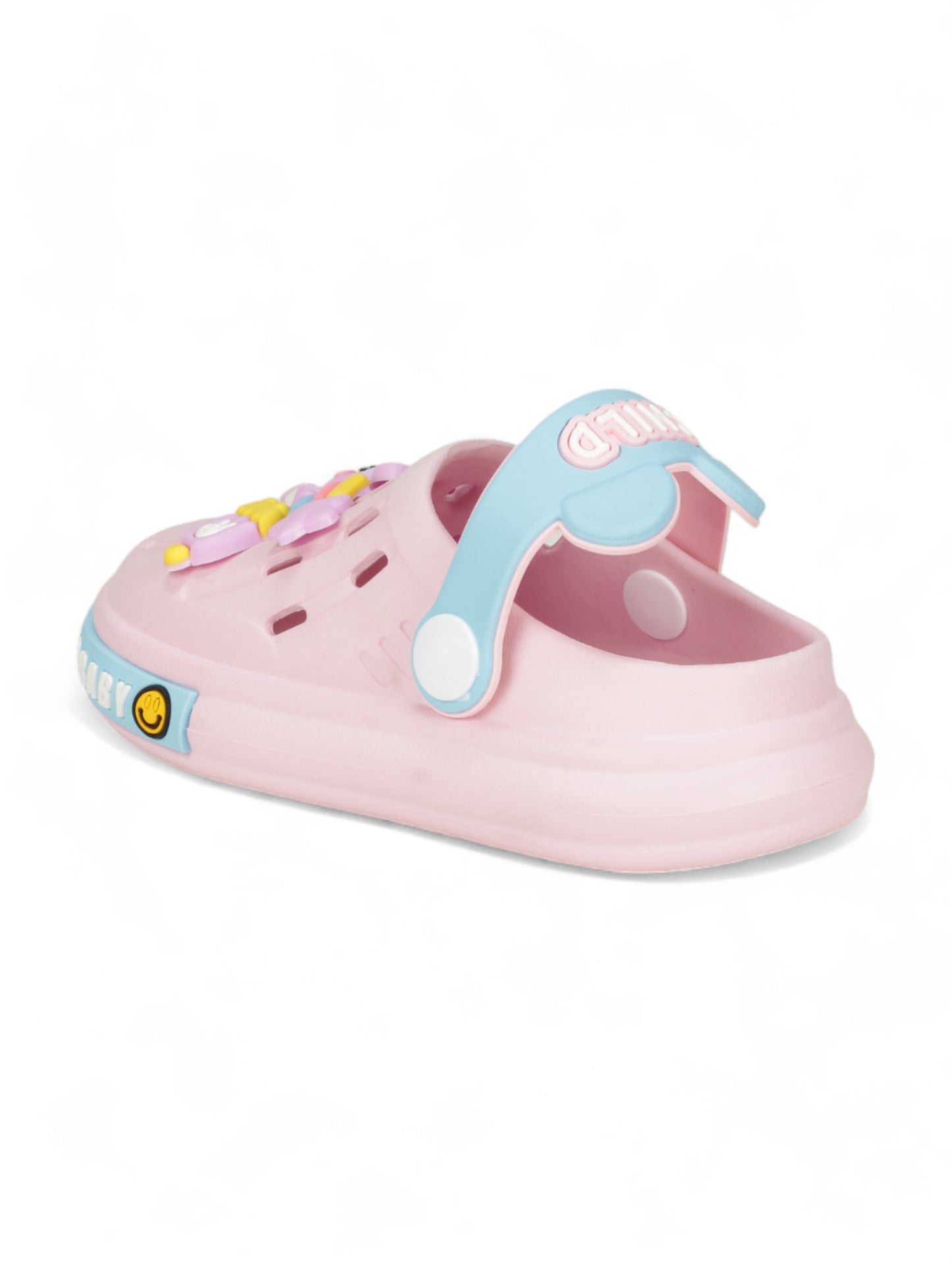 Bunny Applique Anti-Slip Clogs - Pink