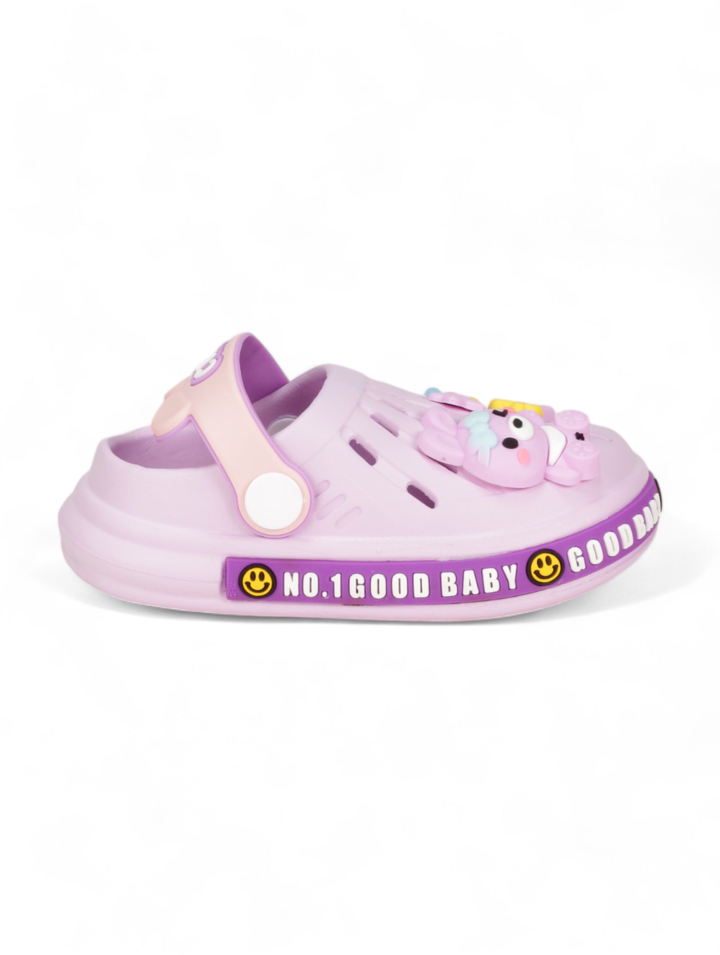 Bunny Applique Anti-Slip Clogs - Mauve