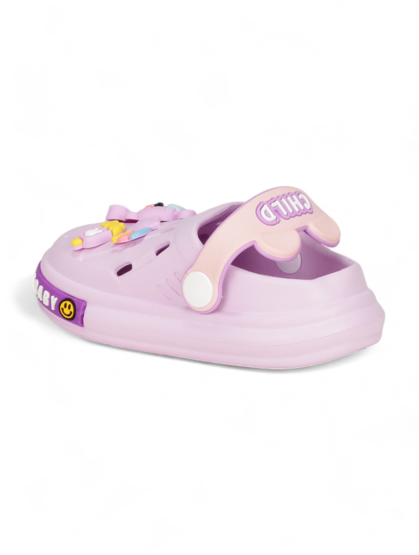 Bunny Applique Anti-Slip Clogs - Mauve