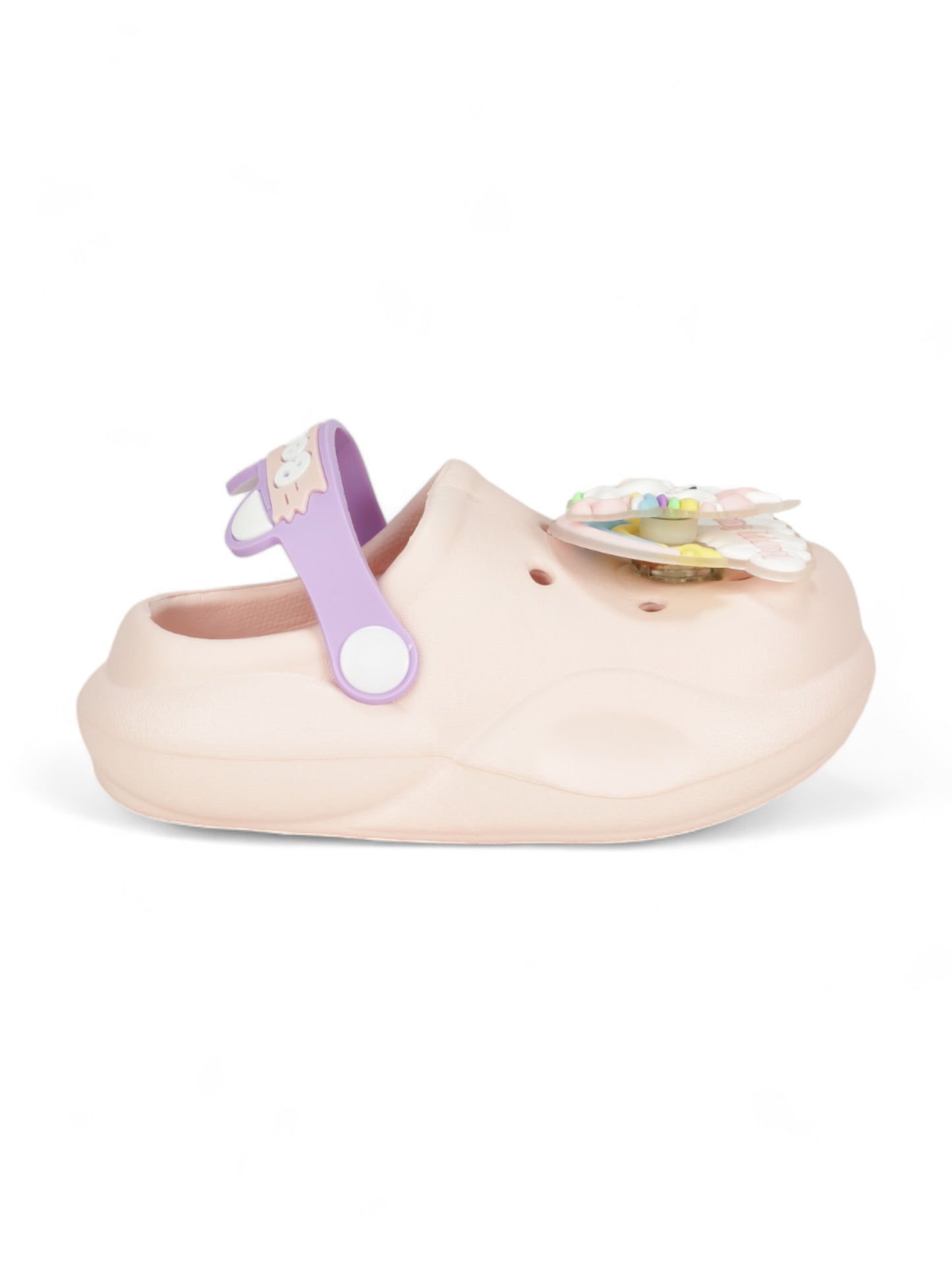 Unicorn Applique Anti-Slip Led Clogs - Pink