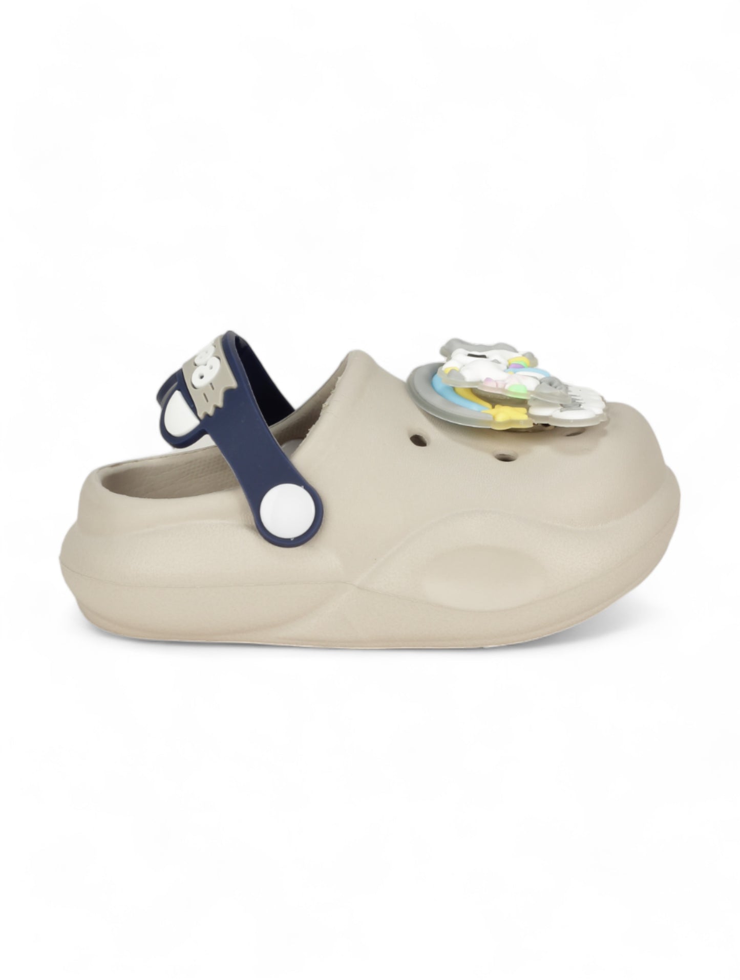 Unicorn Applique Anti-Slip Led Clogs - Grey