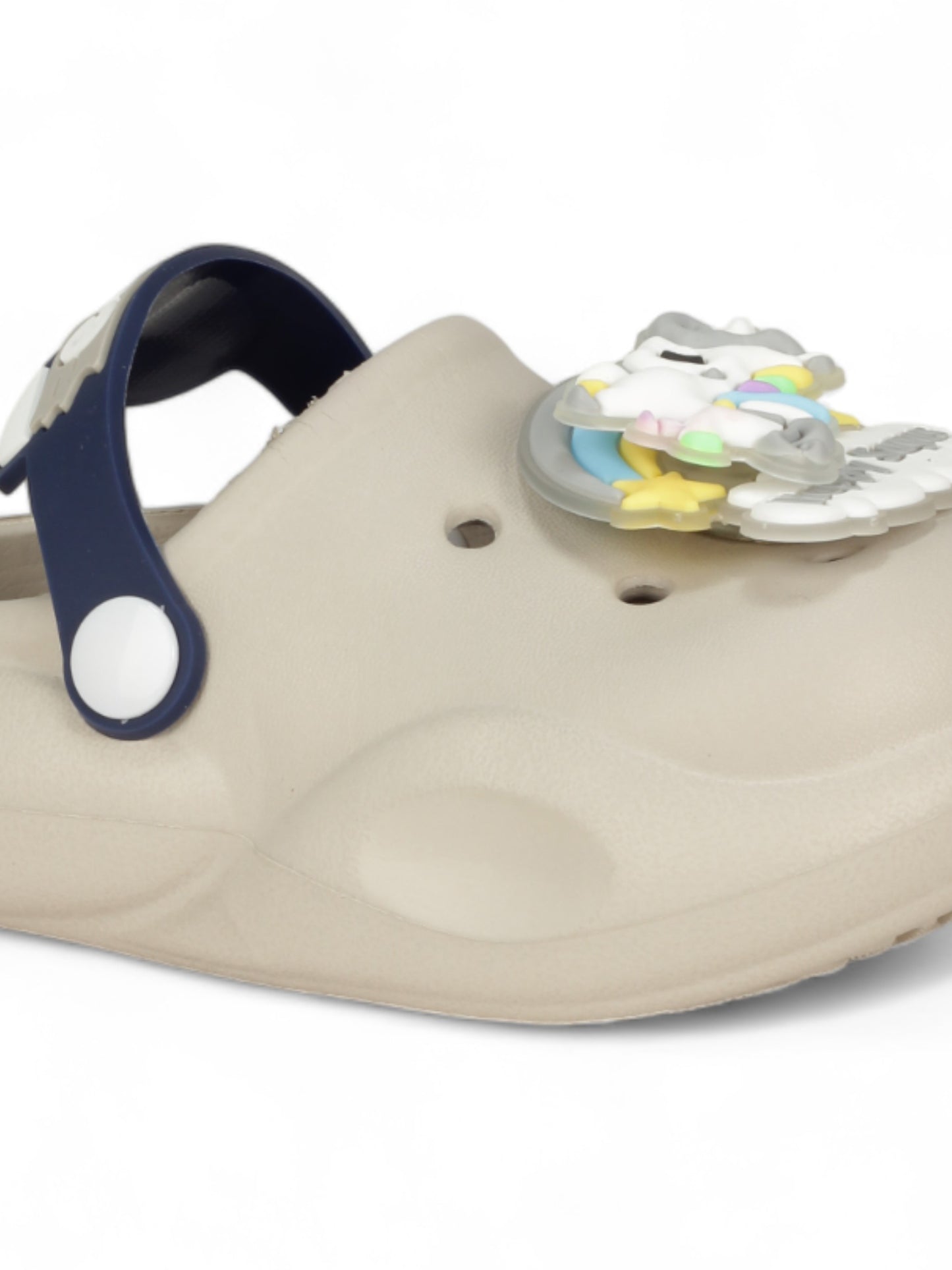 Unicorn Applique Anti-Slip Led Clogs - Grey