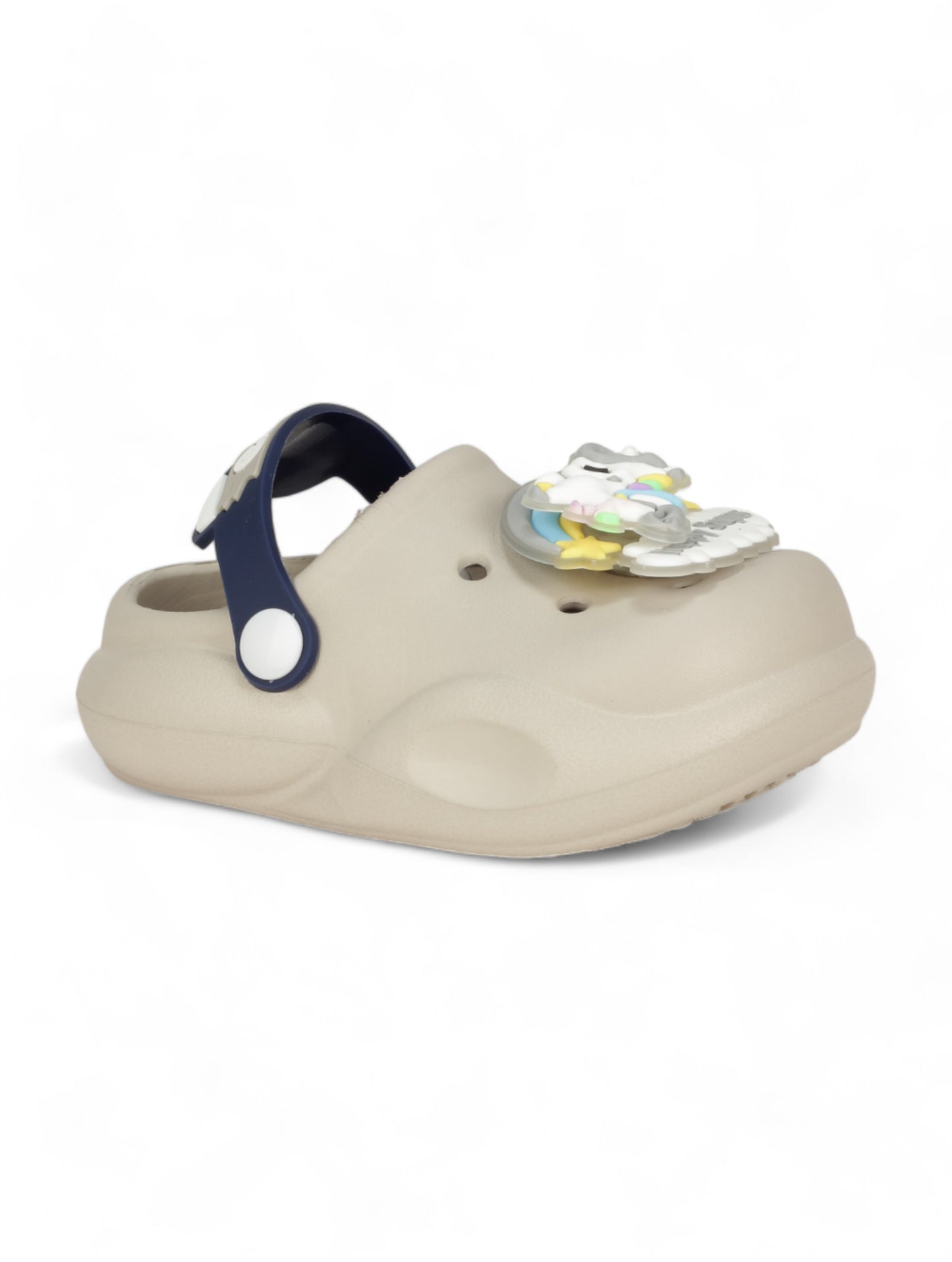 Unicorn Applique Anti-Slip Led Clogs - Grey