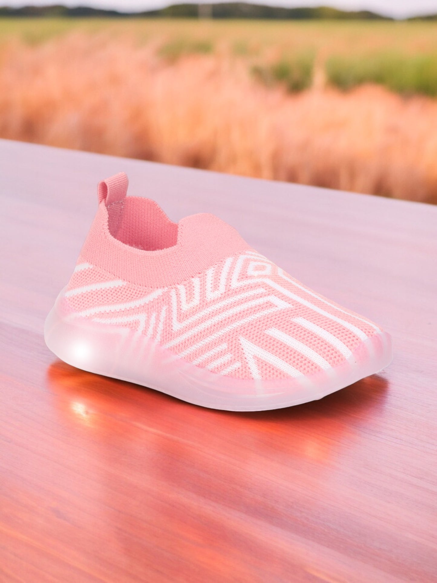 Casual Slip On Shoes With Light - Green