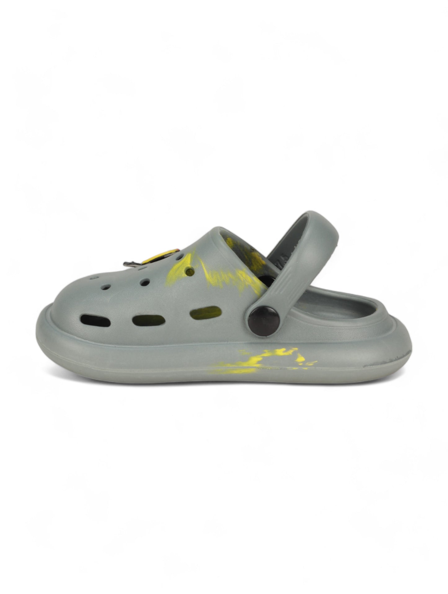 Marble Look Hot Air Balloon Applique Anti-Slip Clogs - Grey