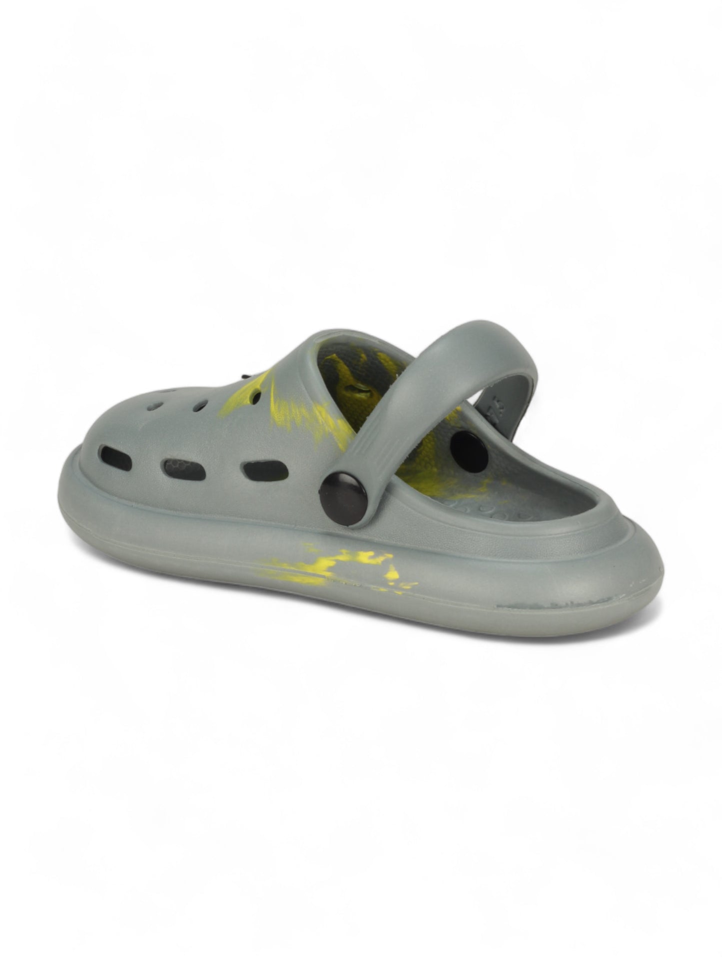 Marble Look Hot Air Balloon Applique Anti-Slip Clogs - Grey
