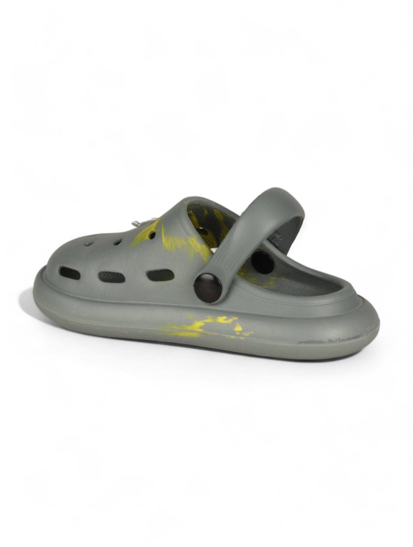 Marble Look Unicorn Applique Anti-Slip Clogs - Grey