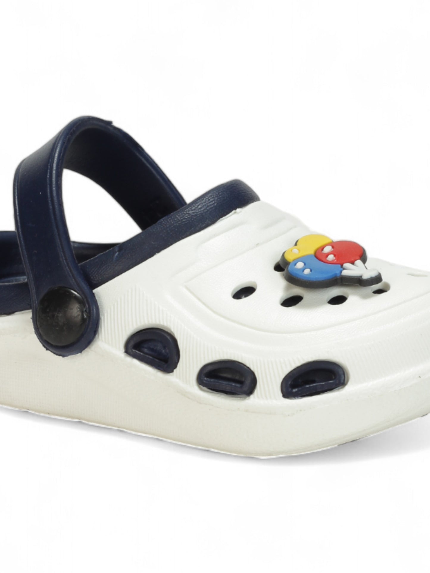 Balloon Applique Anti-Slip Clogs - Cream