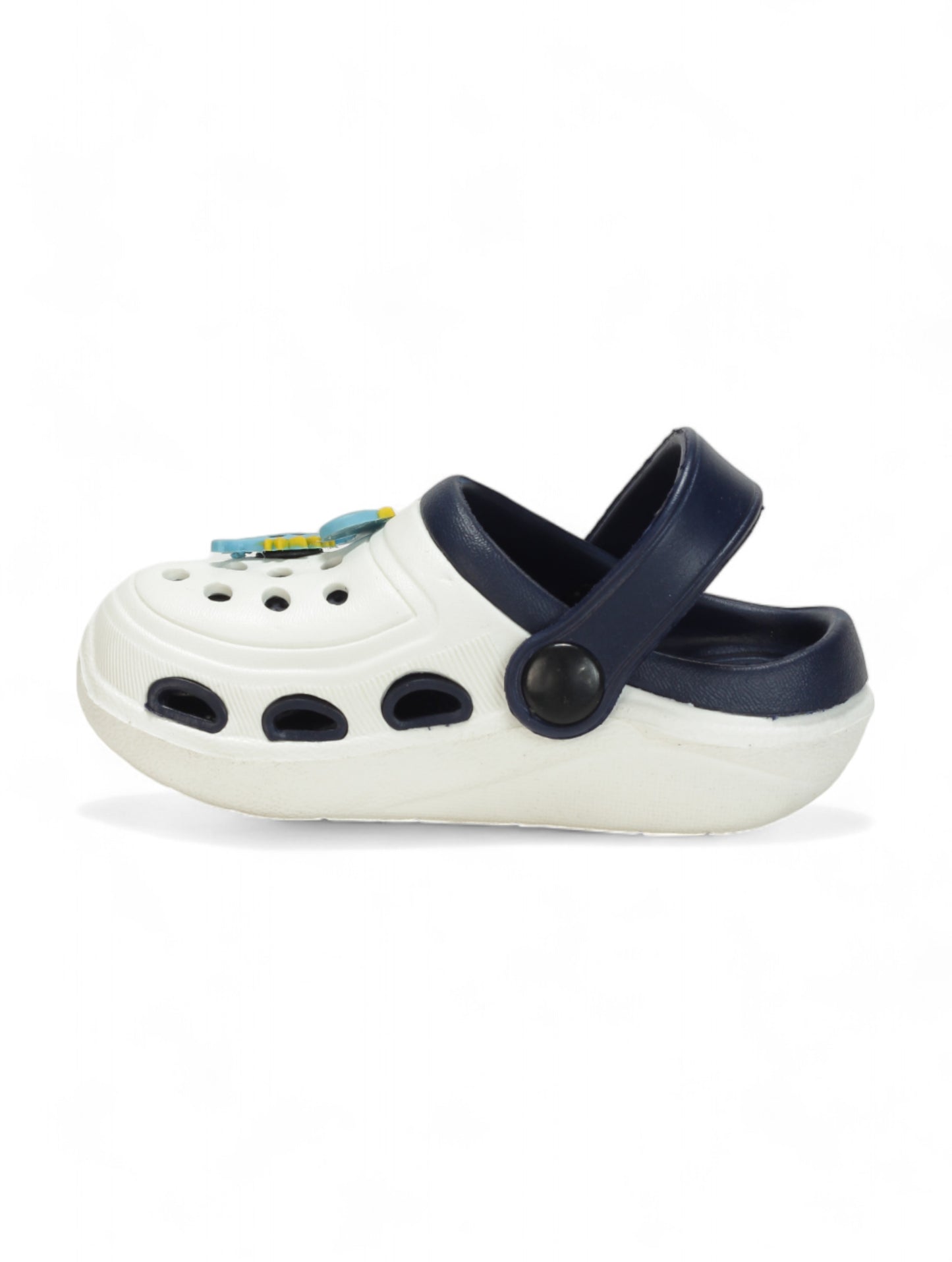 Dinosaur Applique Anti-Slip Clogs - Cream