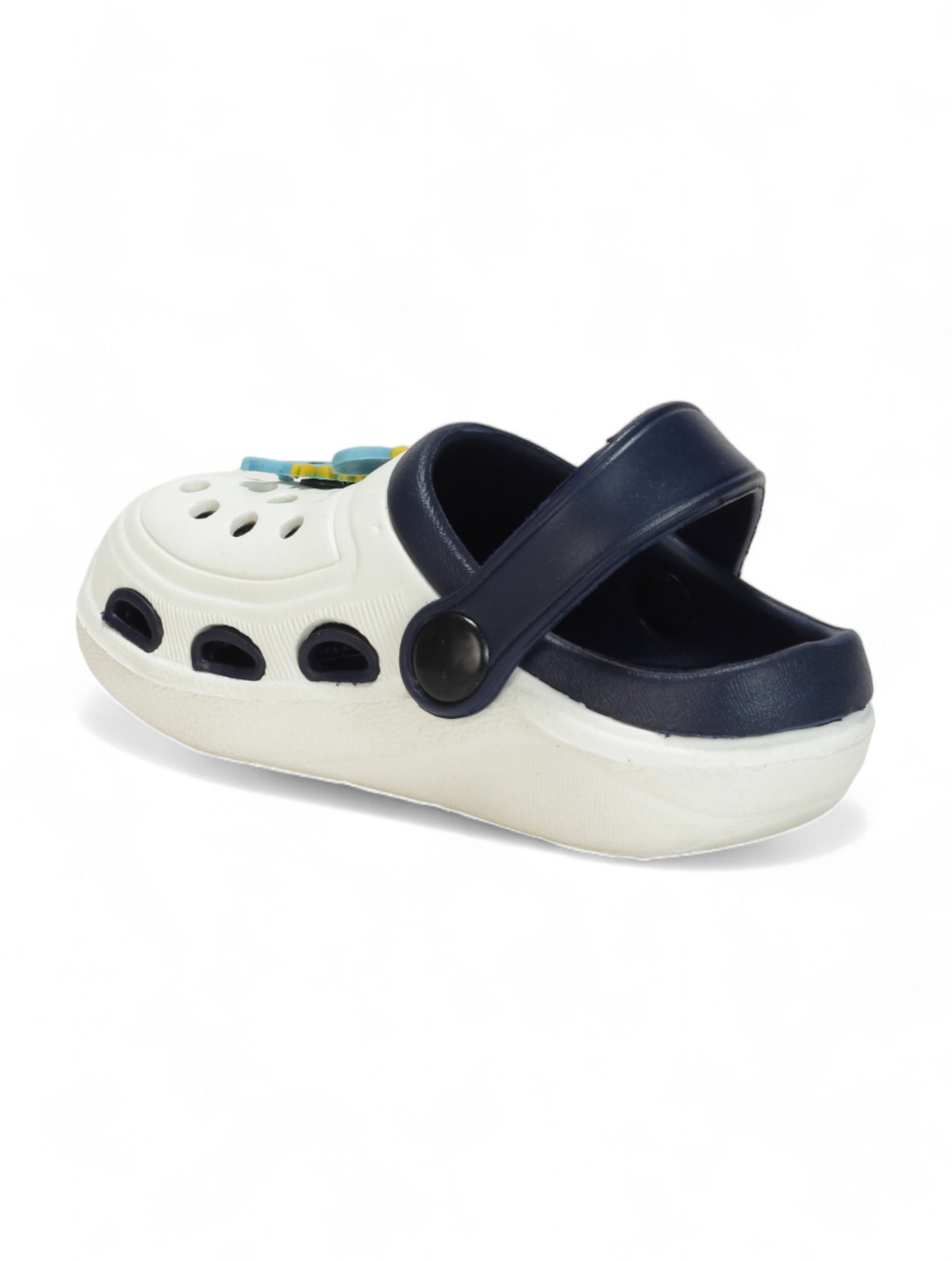 Dinosaur Applique Anti-Slip Clogs - Cream