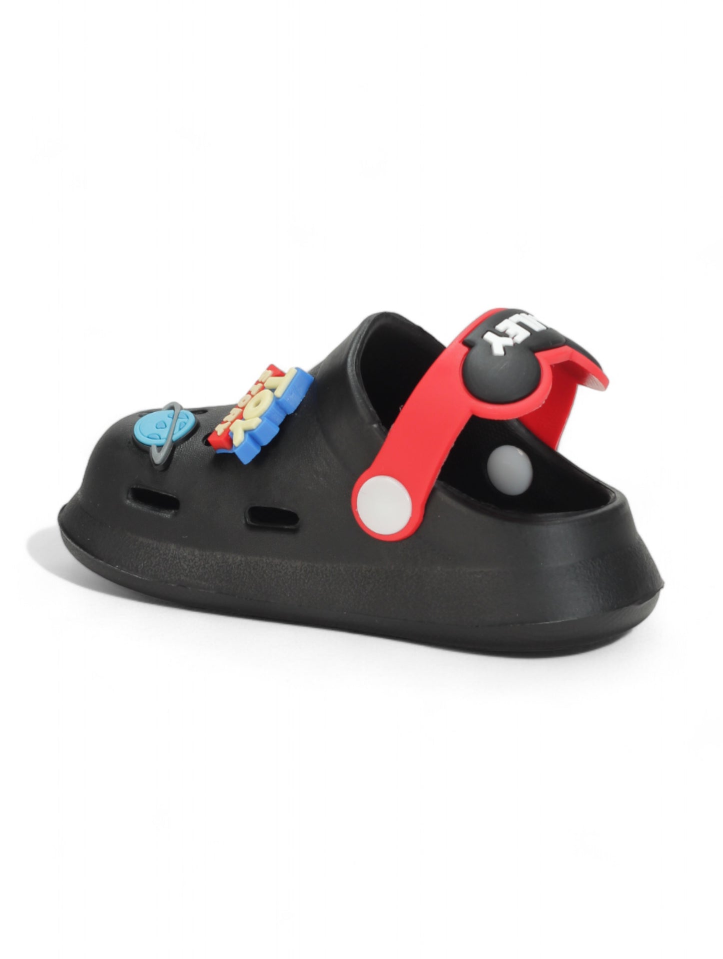 Space Applique Anti-Slip Clogs - Black
