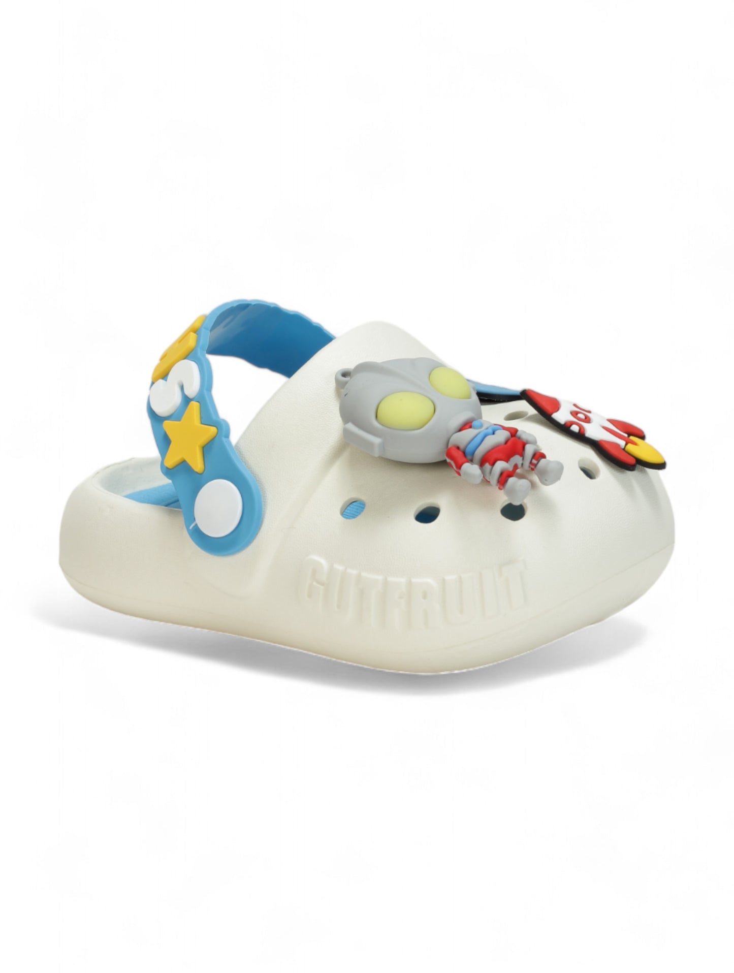 Space Applique Anti-Slip Led Clogs - Cream