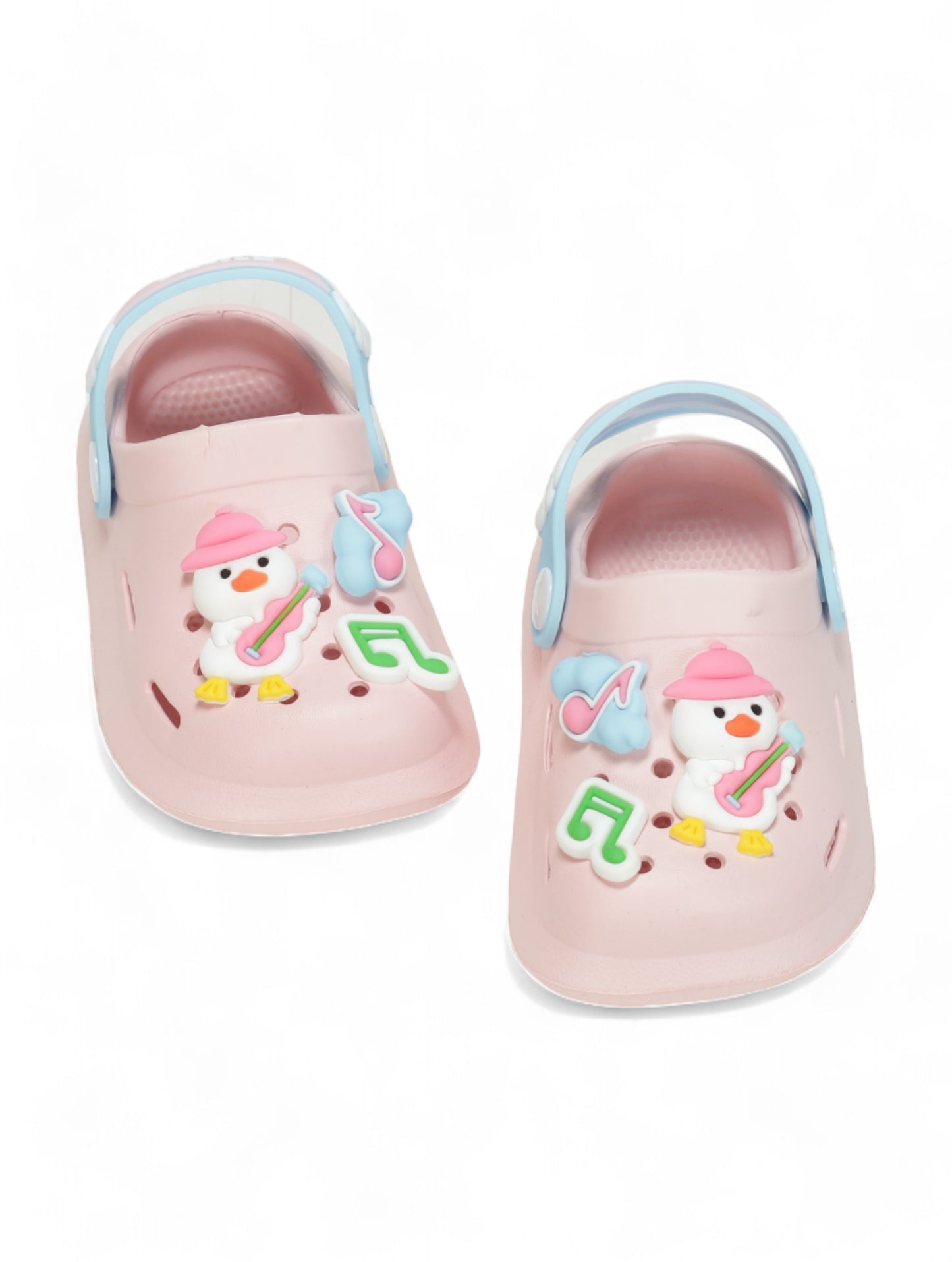 Duck Applique Anti-Slip Clogs - Pink