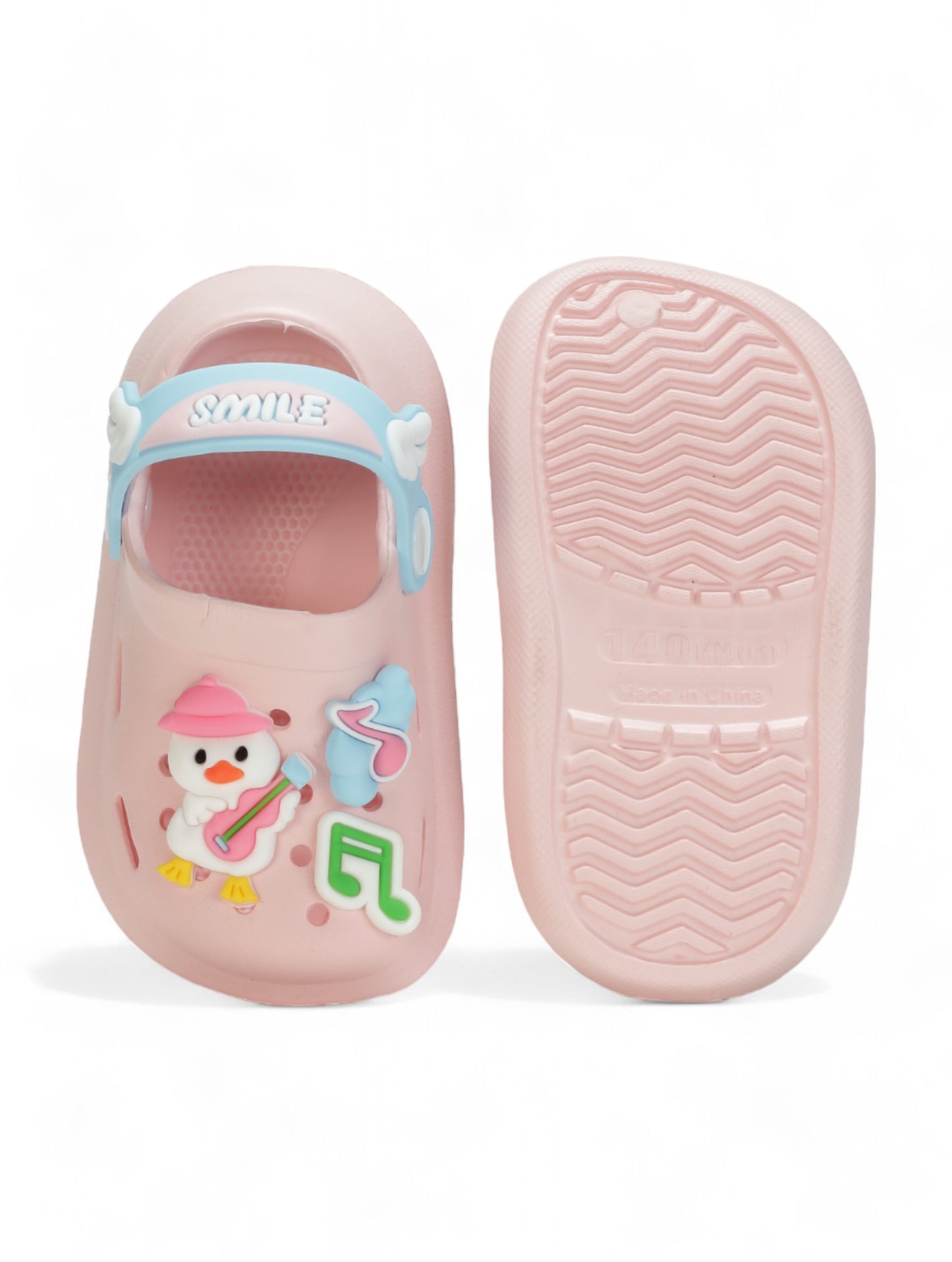 Duck Applique Anti-Slip Clogs - Pink