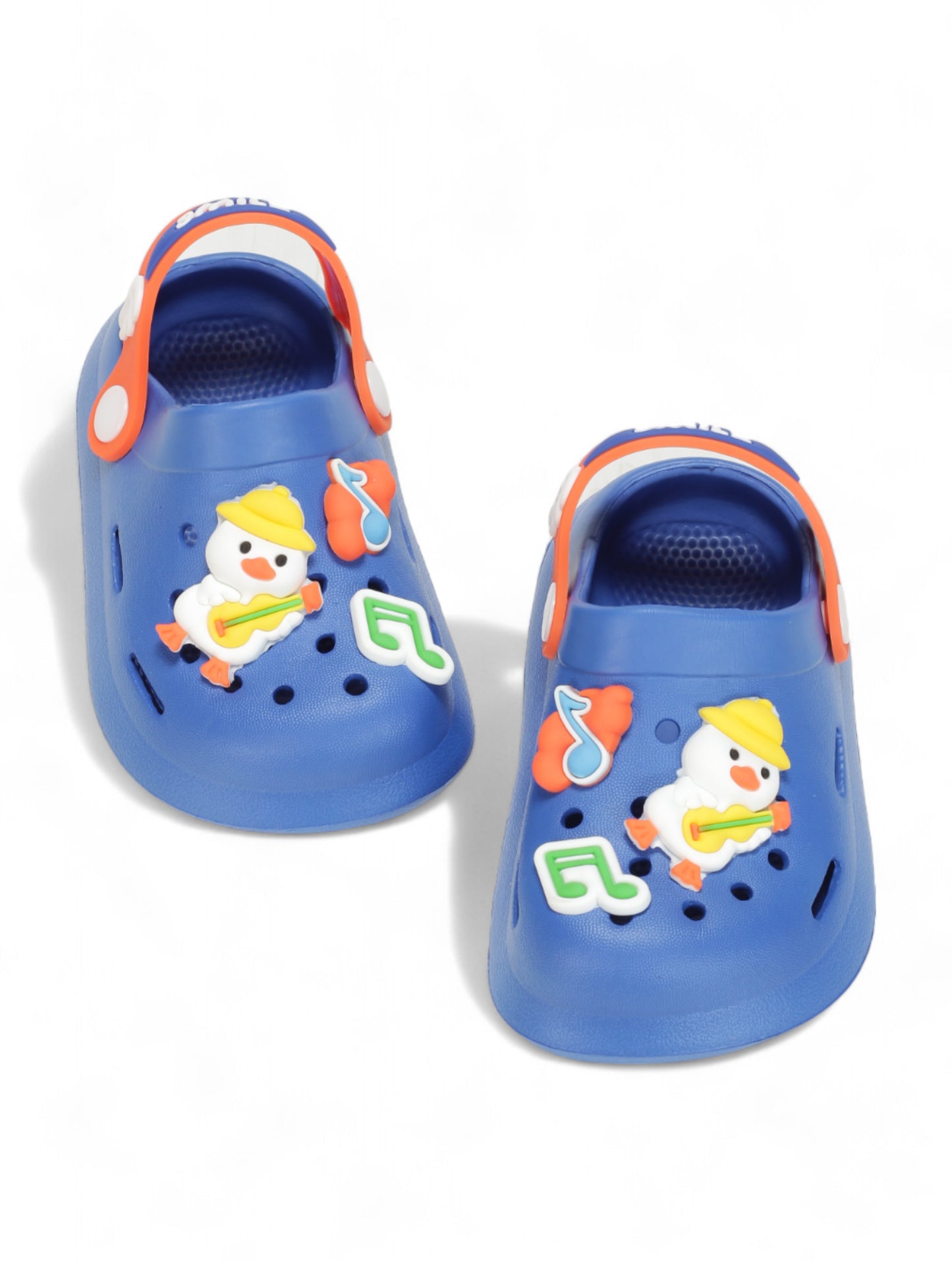 Duck Applique Anti-Slip Clogs - Navy Blue
