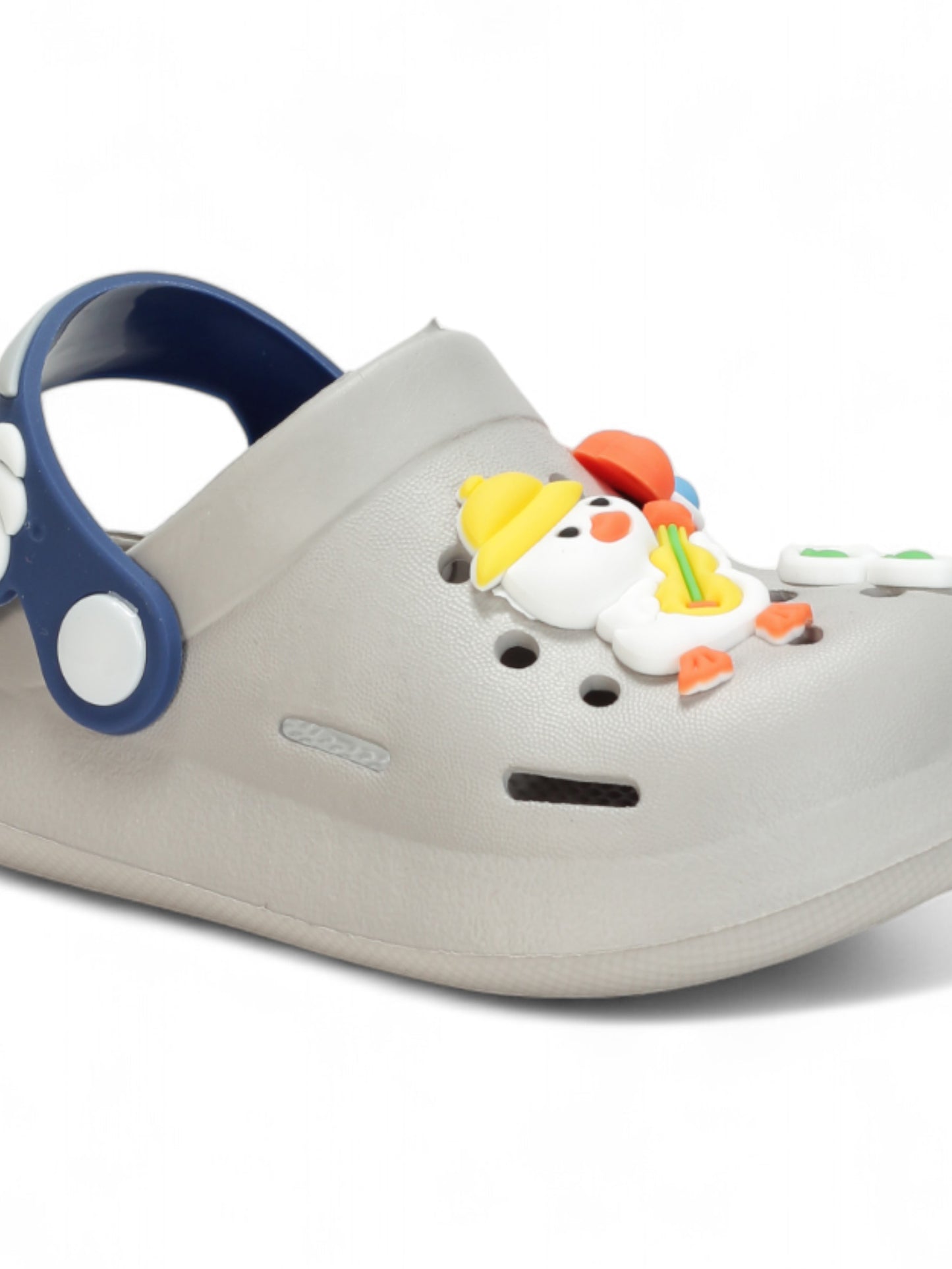 Duck Applique Anti-Slip Clogs - Grey