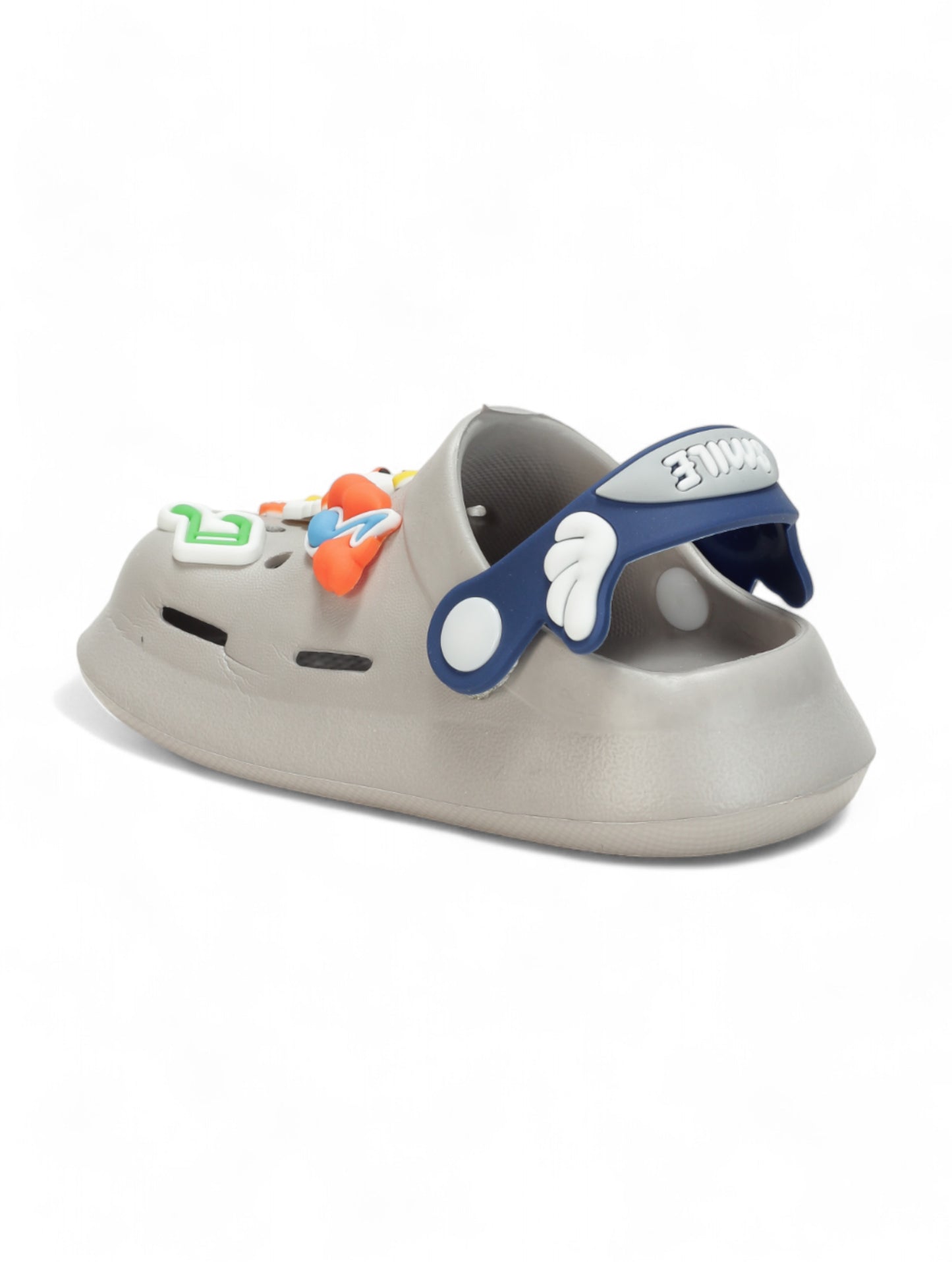 Duck Applique Anti-Slip Clogs - Grey