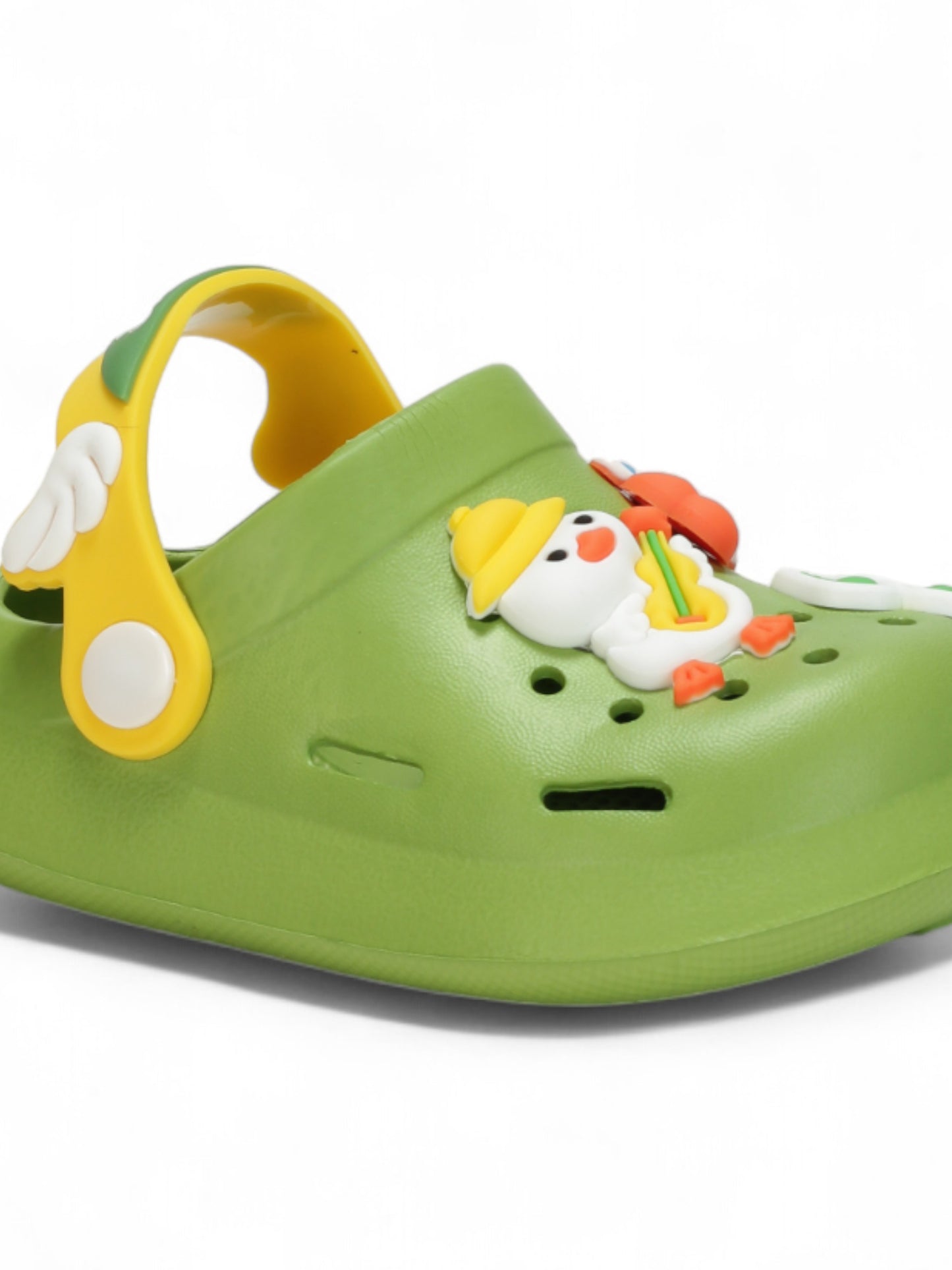 Duck Applique Anti-Slip Clogs - Green