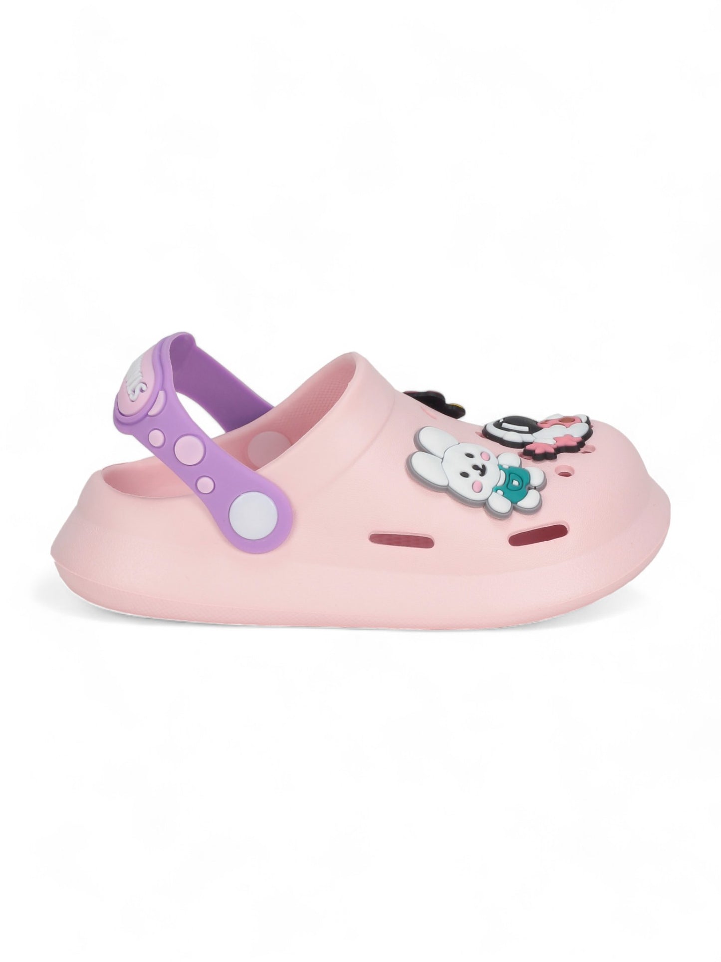 Astronaut Applique Anti-Slip Clogs - Pink