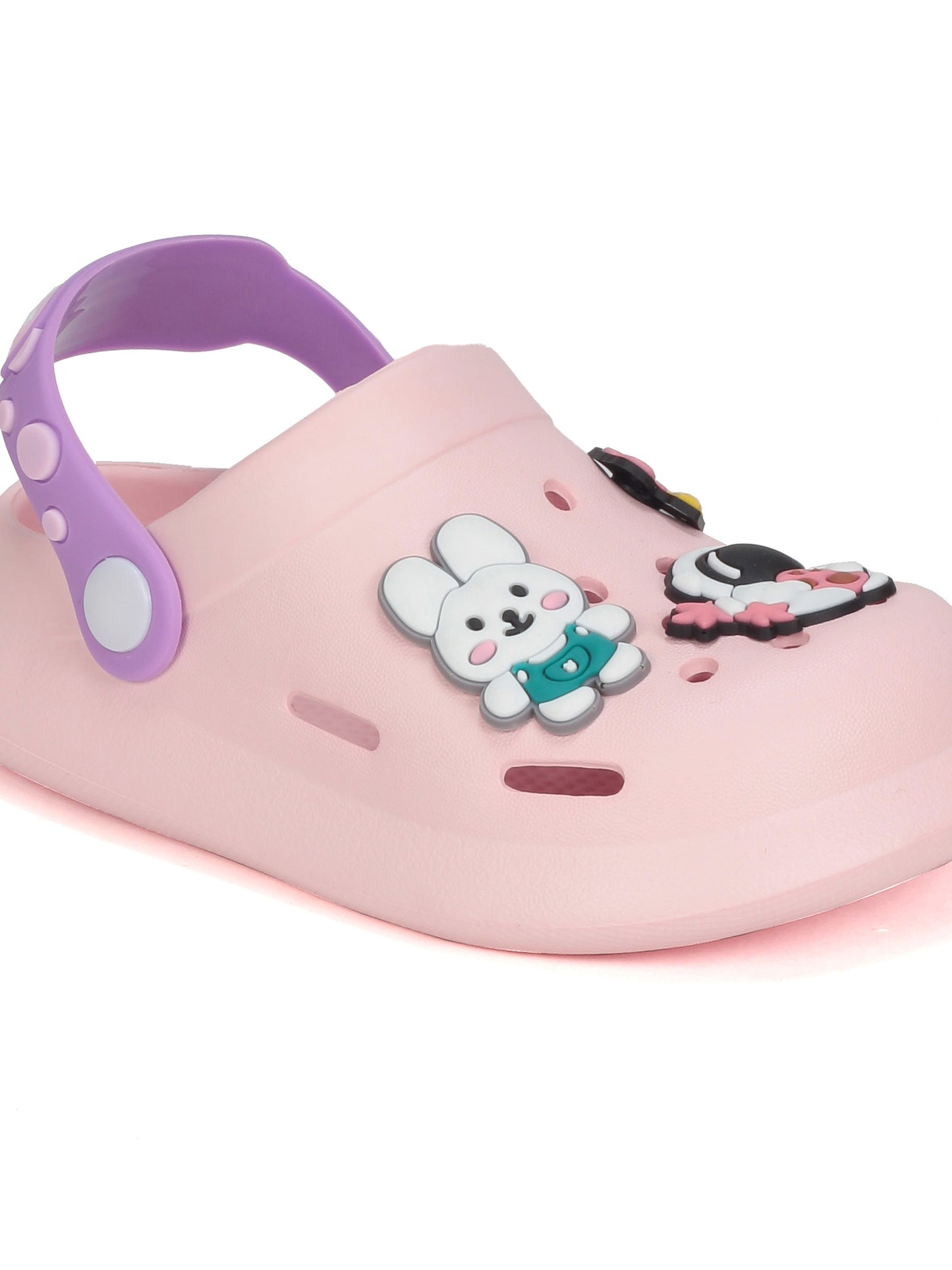Astronaut Applique Anti-Slip Clogs - Pink