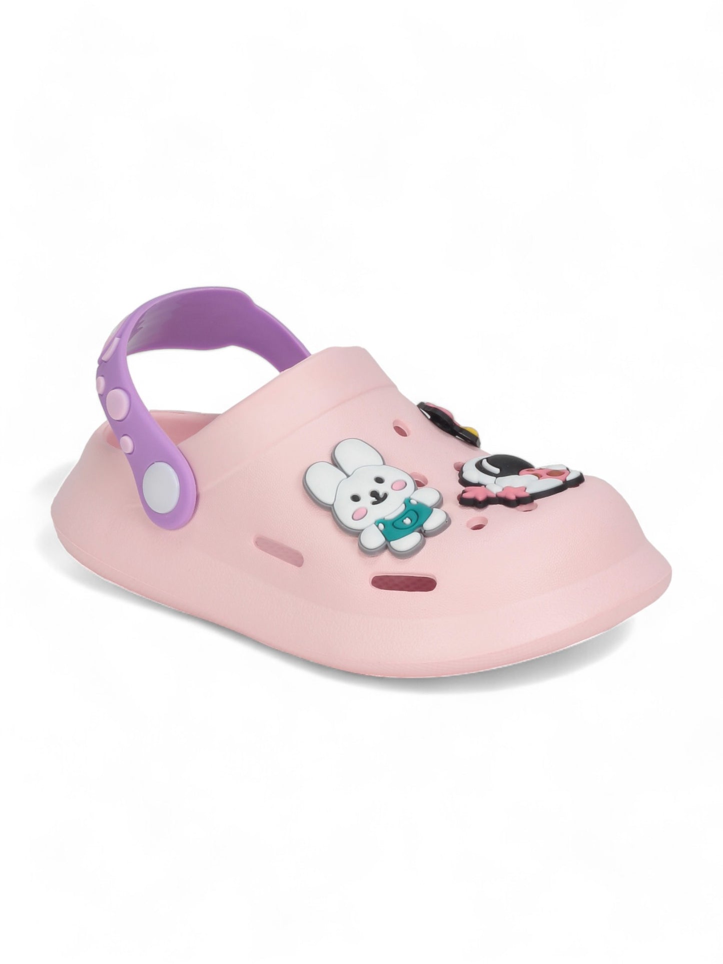 Astronaut Applique Anti-Slip Clogs - Pink