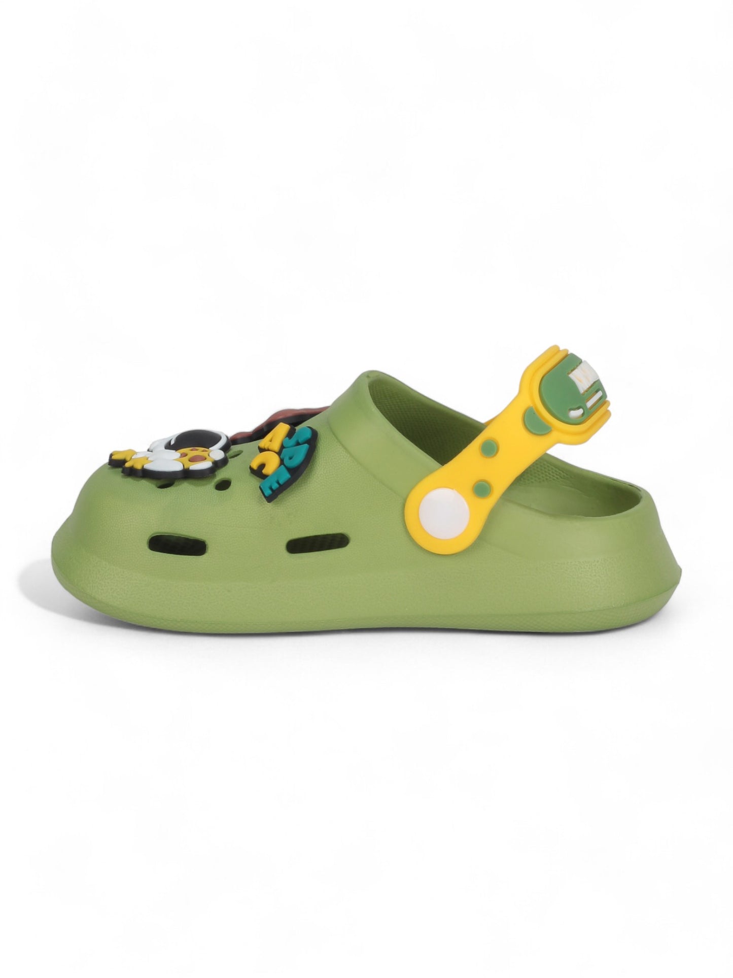 Astronaut Applique Anti-Slip Clogs - Green
