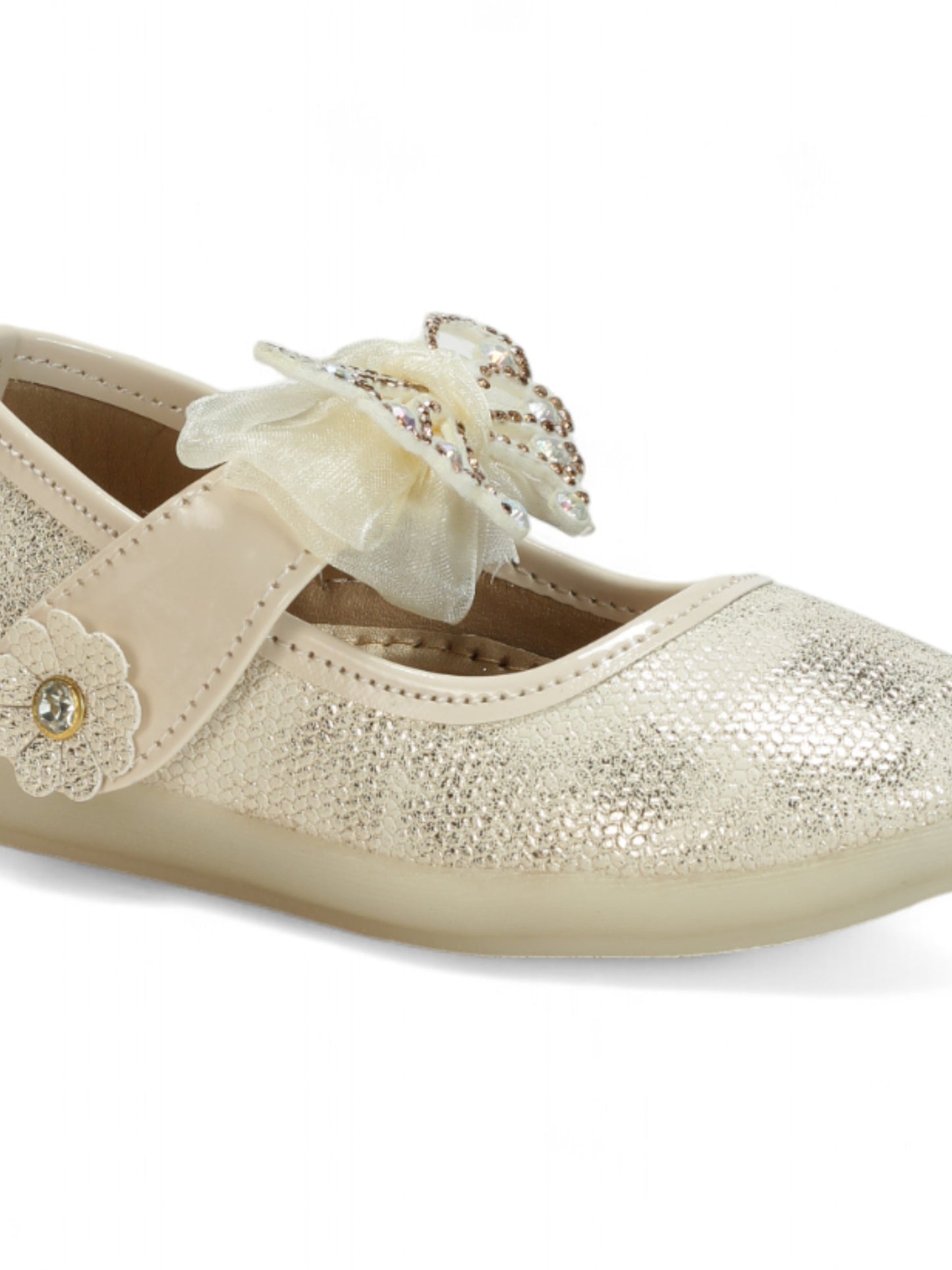 Bellies With Velcro Closure - Gold