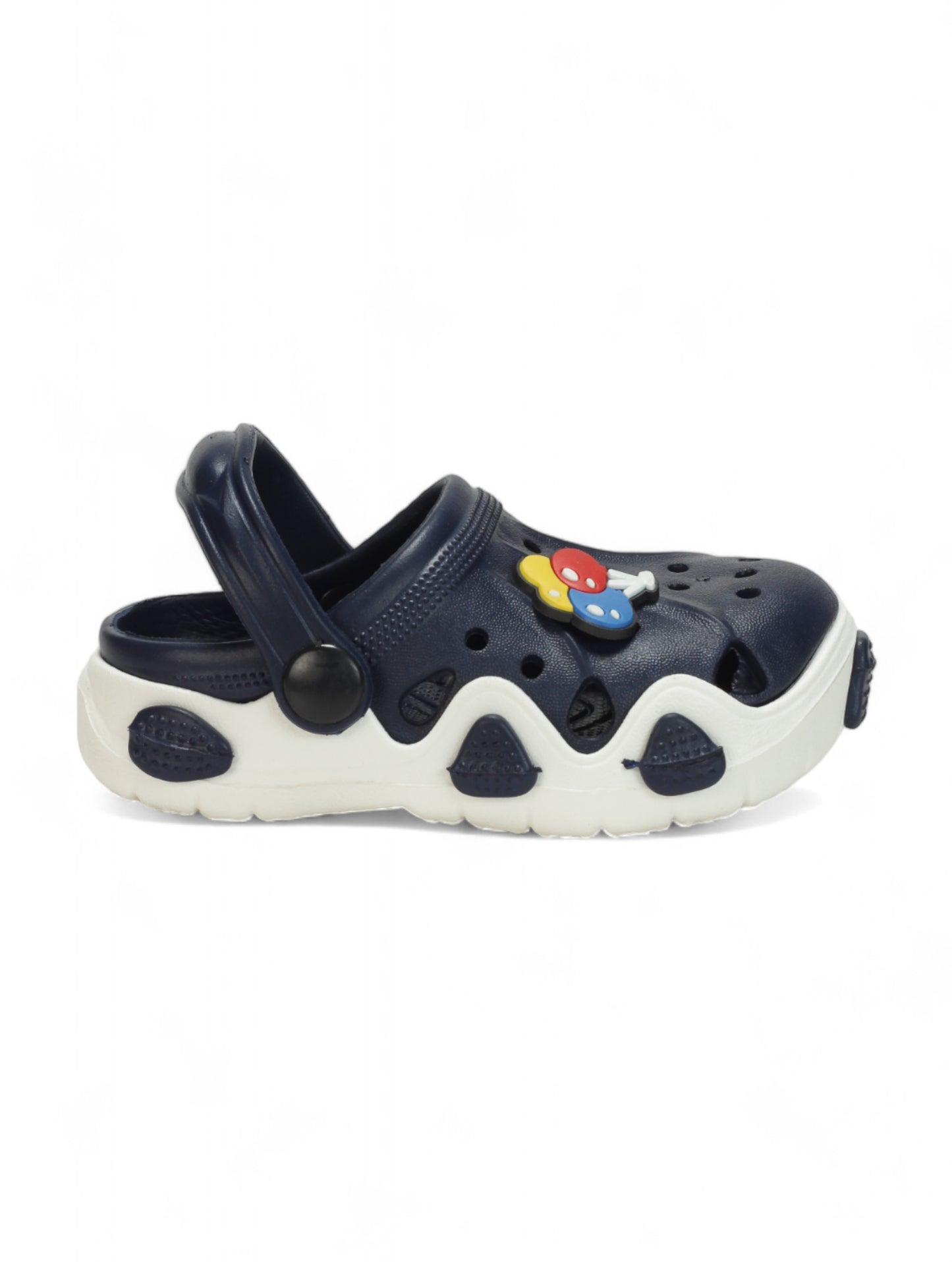 Balloon Applique Anti-Slip Clogs - Navy Blue