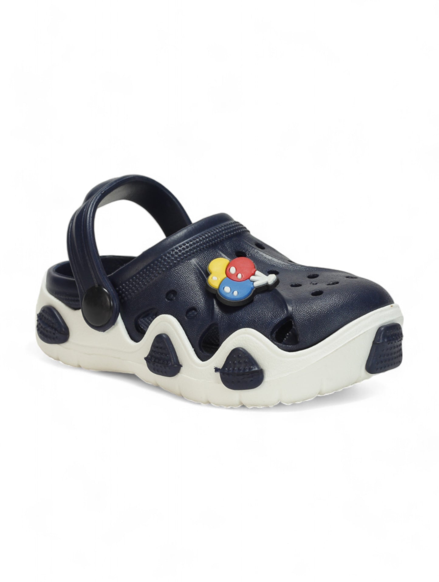 Balloon Applique Anti-Slip Clogs - Navy Blue