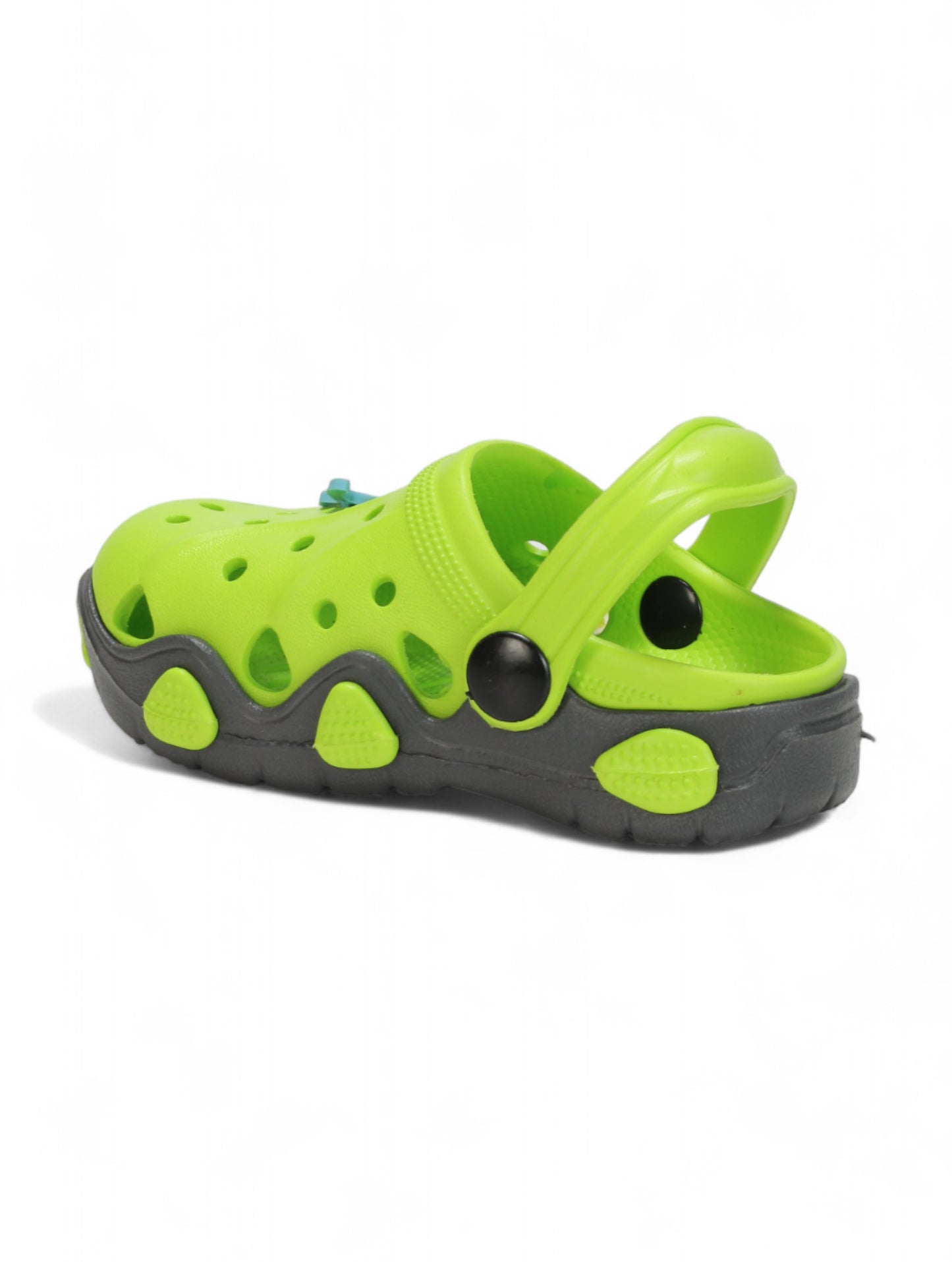 Dinosaur Applique Anti-Slip Clogs - Green