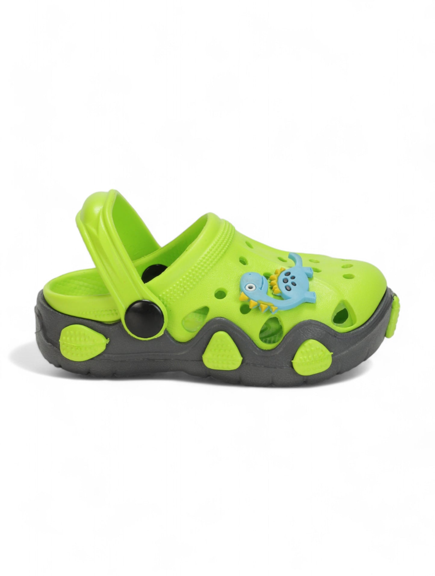 Dinosaur Applique Anti-Slip Clogs - Green