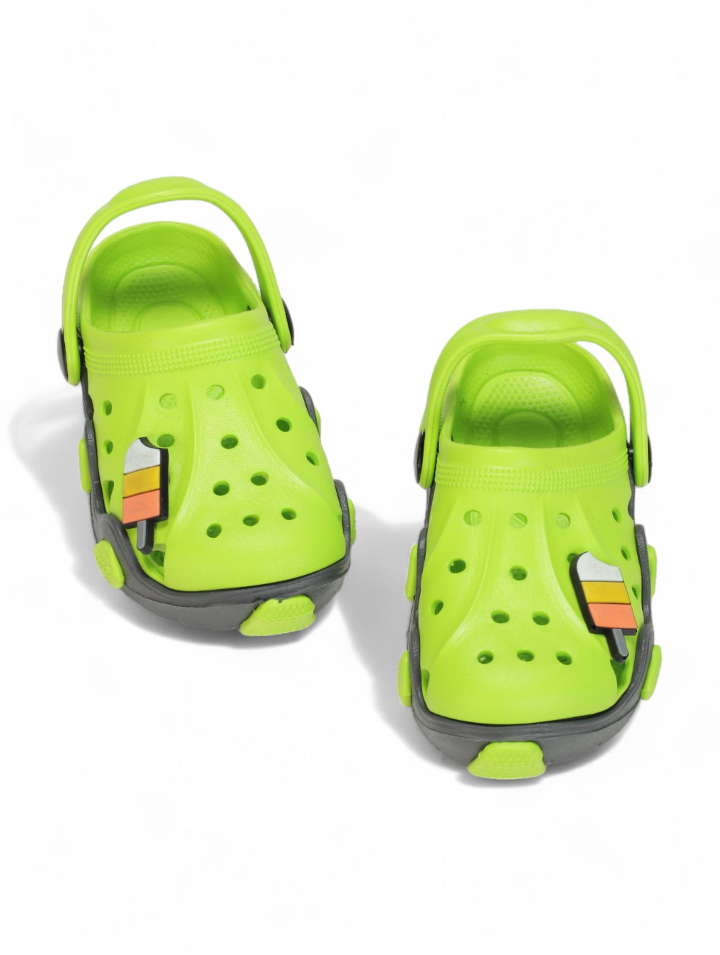 Ice Green Applique Anti-Slip Clogs - Green