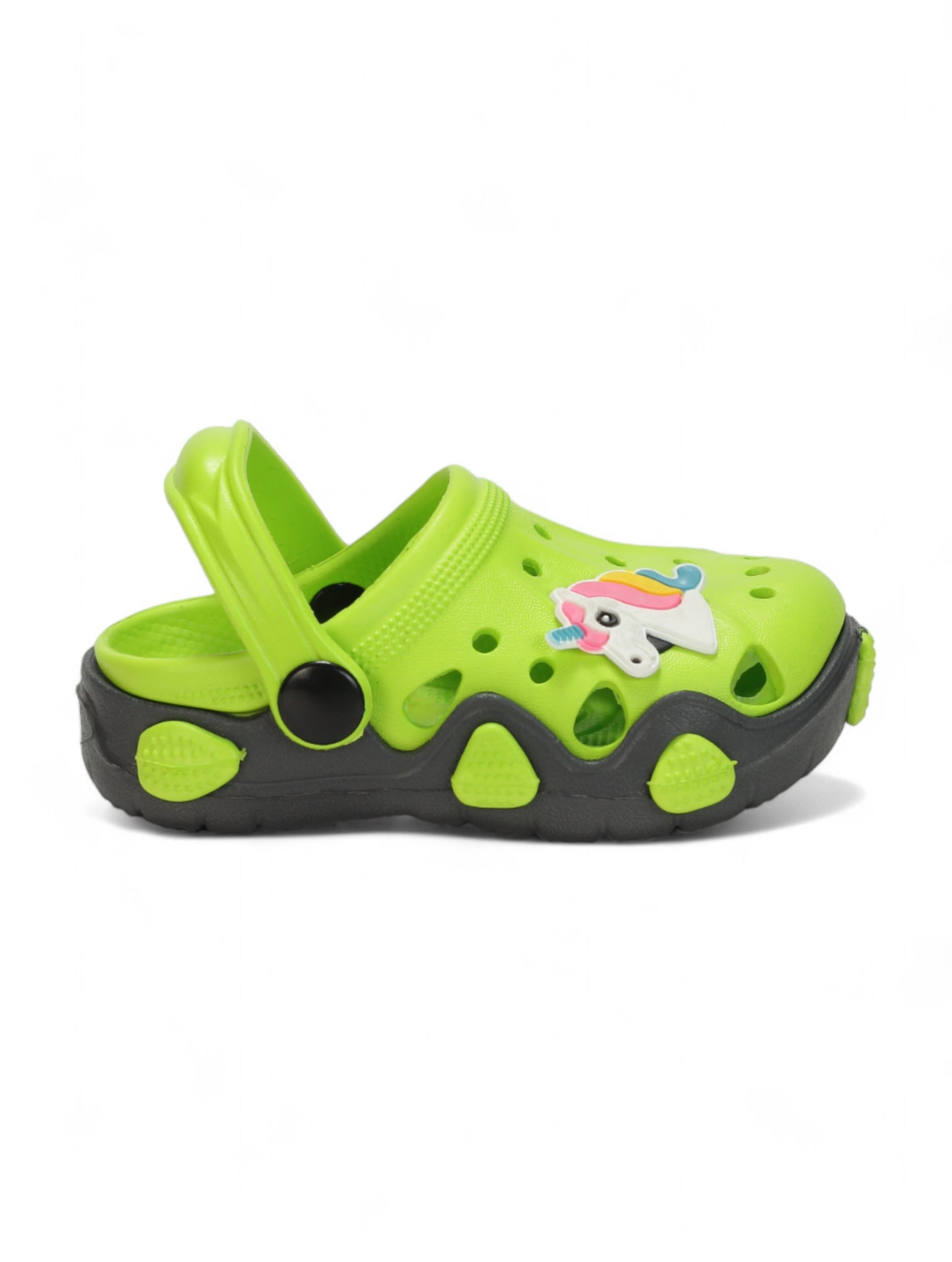 Unicorn Applique Anti-Slip Clogs - Green