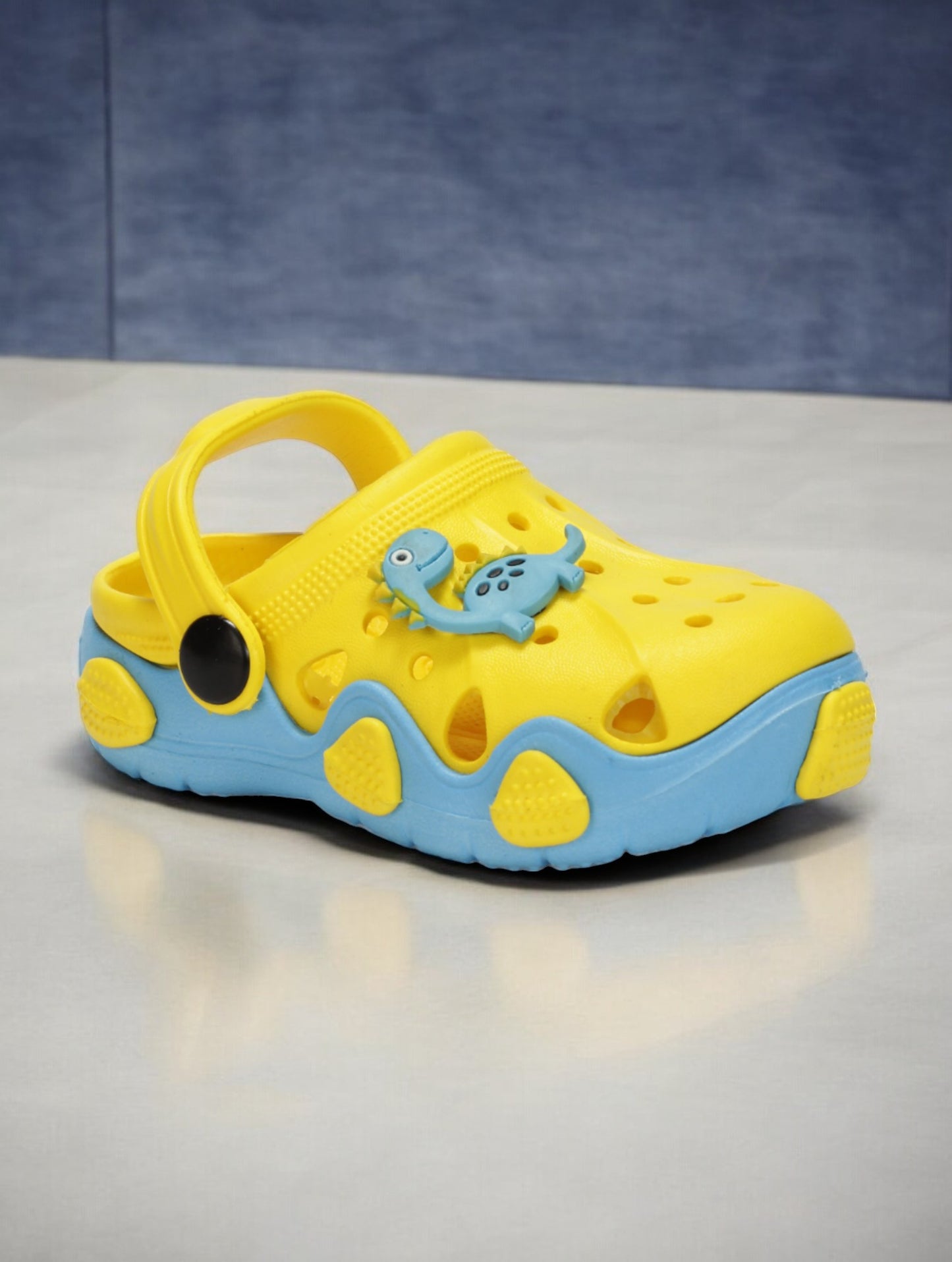 Dinosaur Applique Anti-Slip Clogs - Yellow