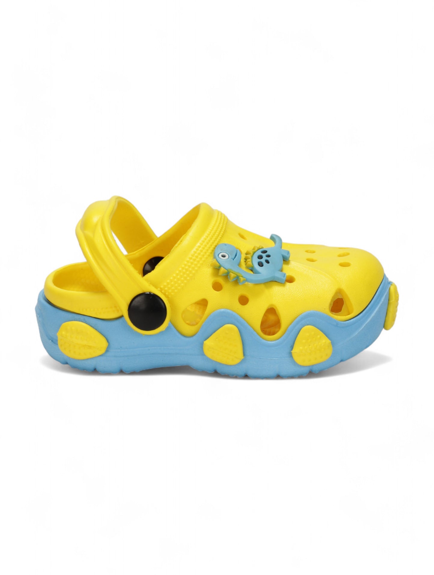 Dinosaur Applique Anti-Slip Clogs - Yellow