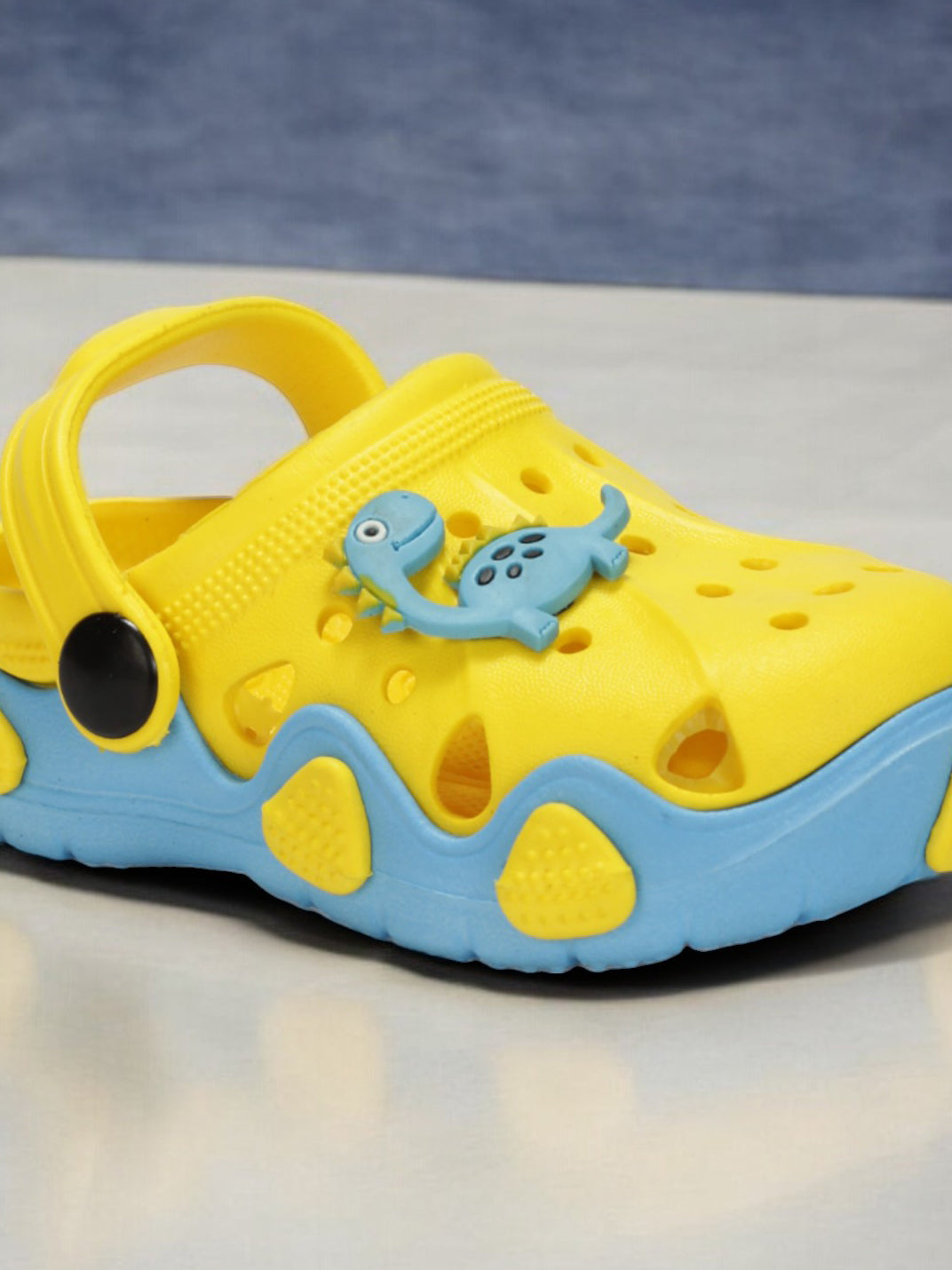 Dinosaur Applique Anti-Slip Clogs - Yellow