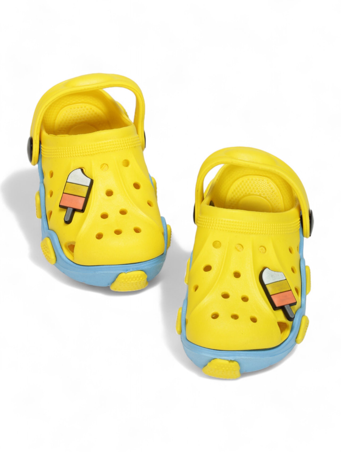 Ice Yellow Applique Anti-Slip Clogs - Yellow
